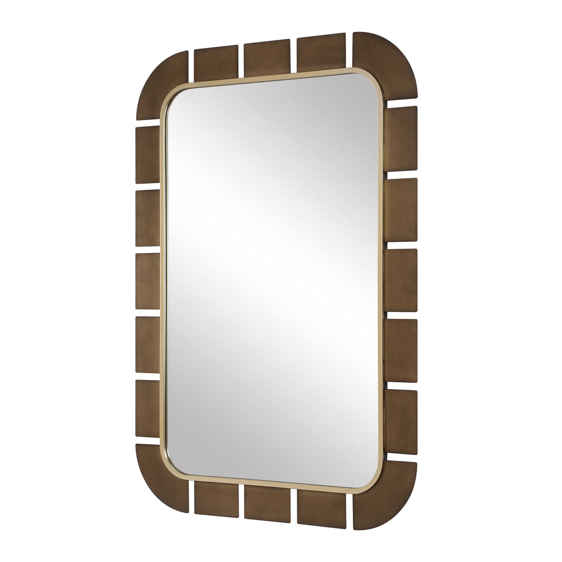 Uttermost Segment Dark Bronze Mirror