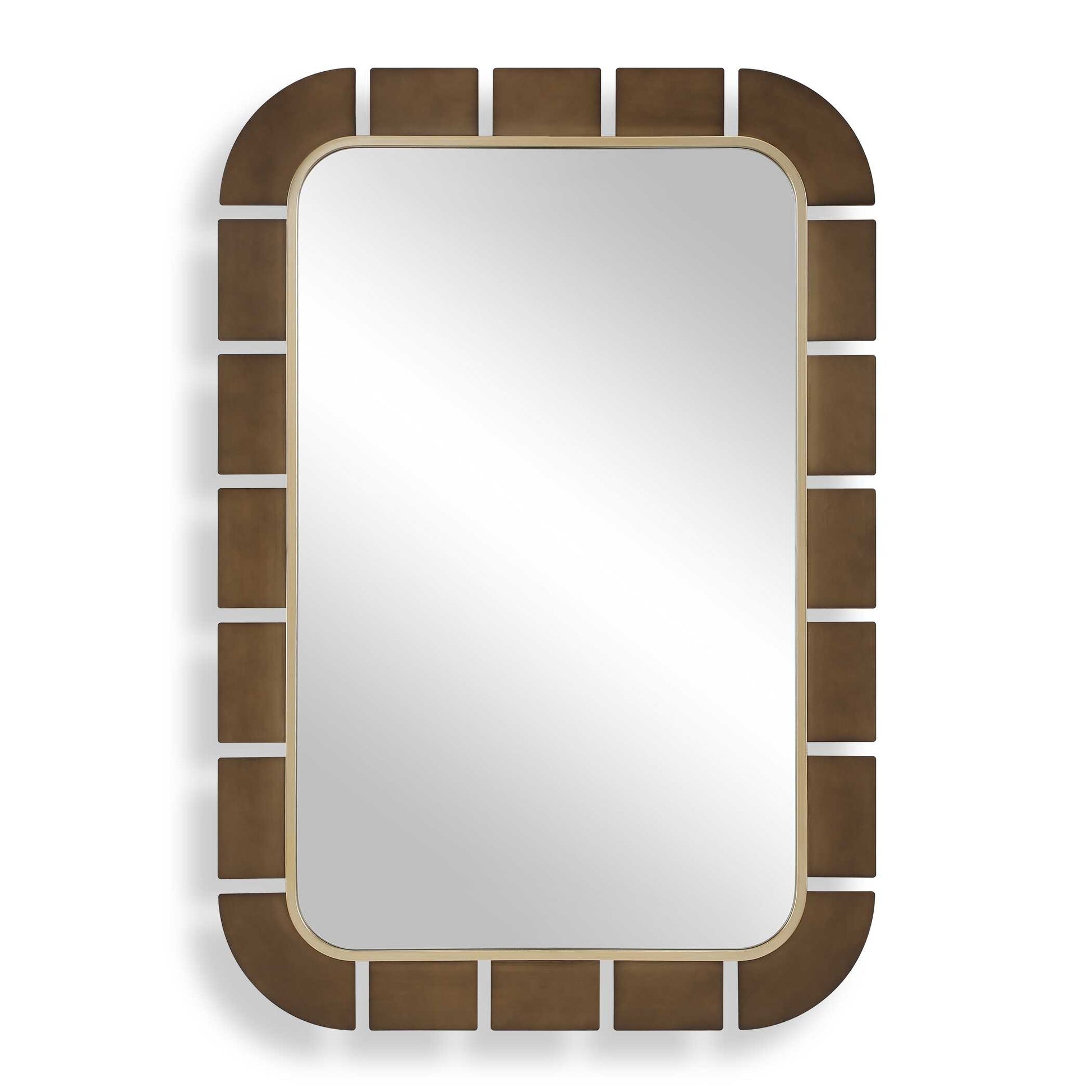Uttermost Segment Dark Bronze Mirror
