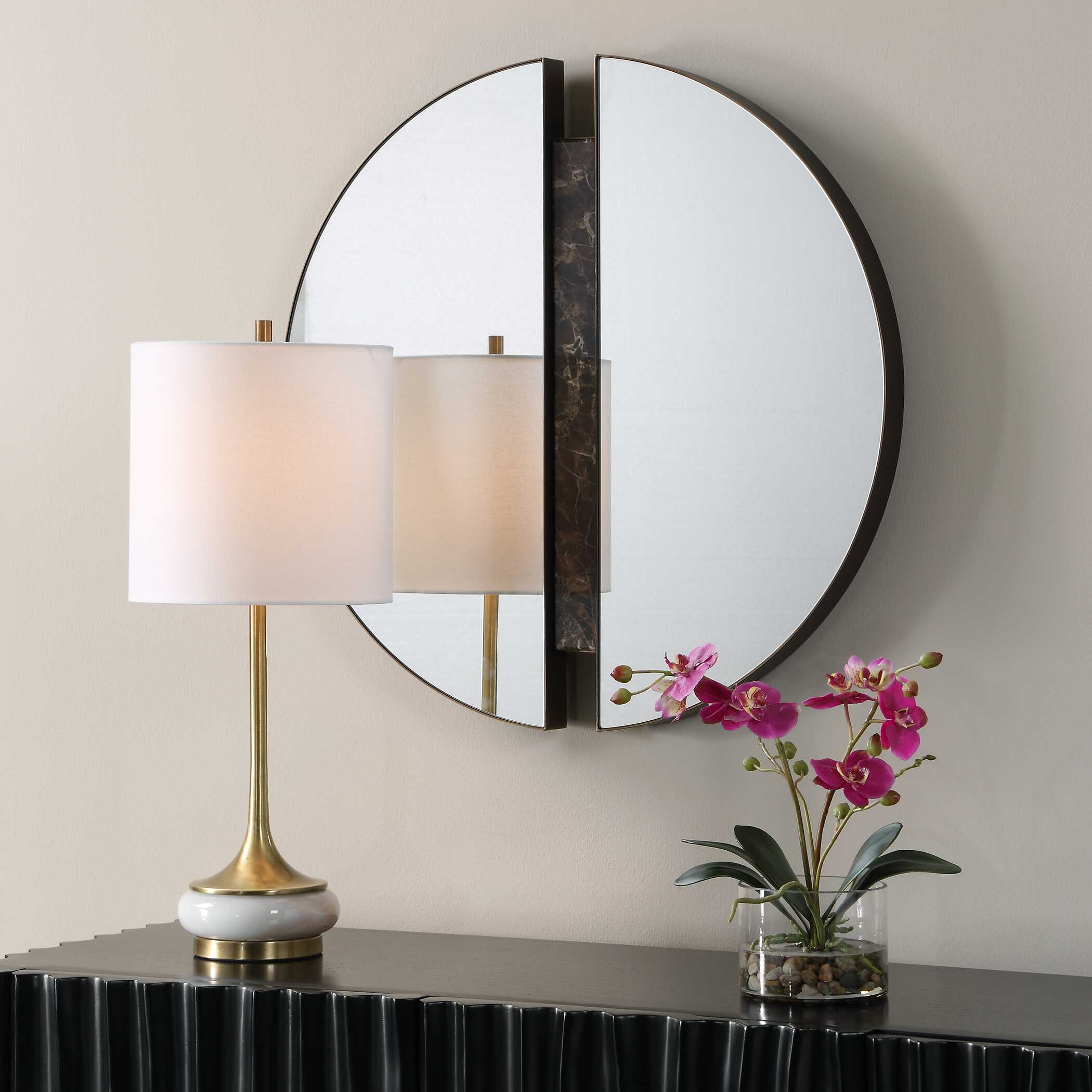 Uttermost Hanover Divided Round Mirror