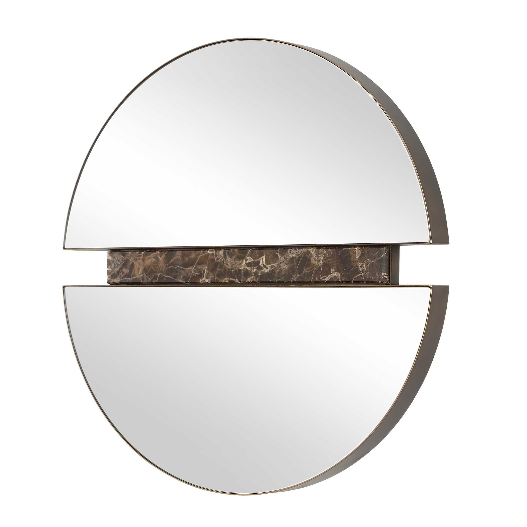 Uttermost Hanover Divided Round Mirror