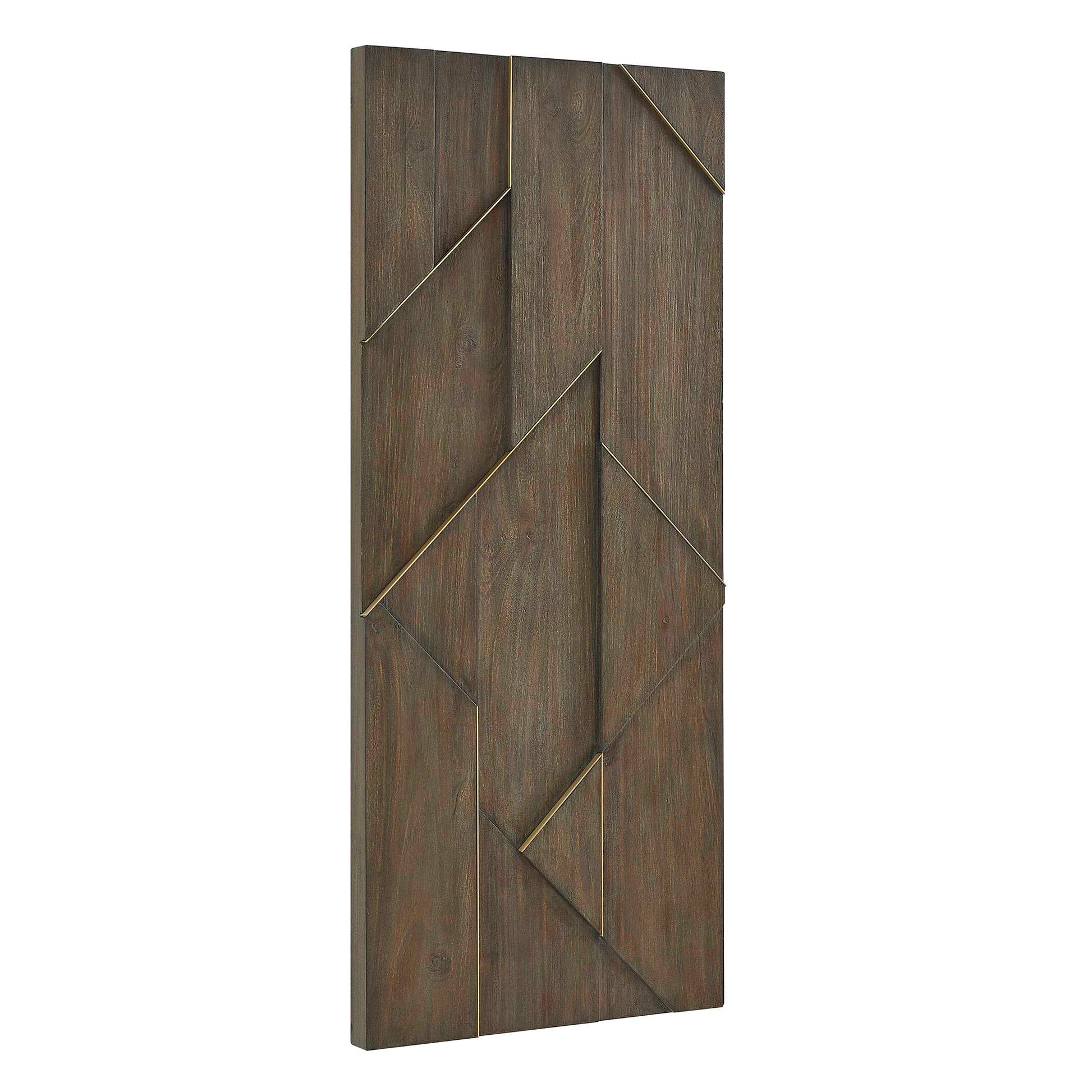 Uttermost Hanoi Geometric Wood Wall Panel