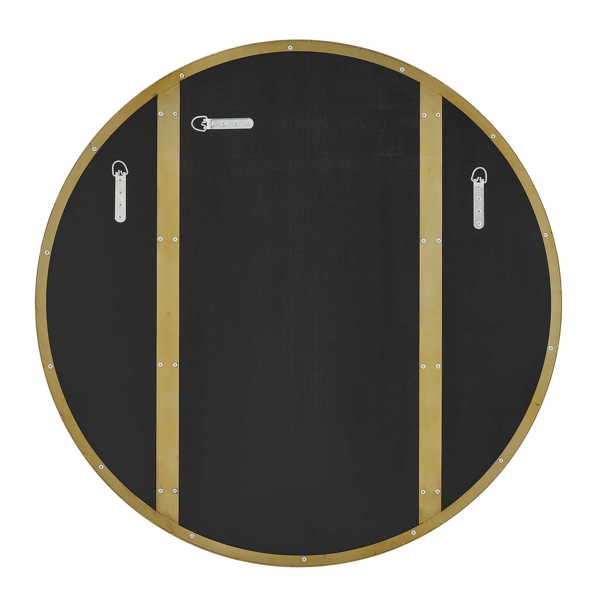 Uttermost Amram Antique Brass Round Mirror