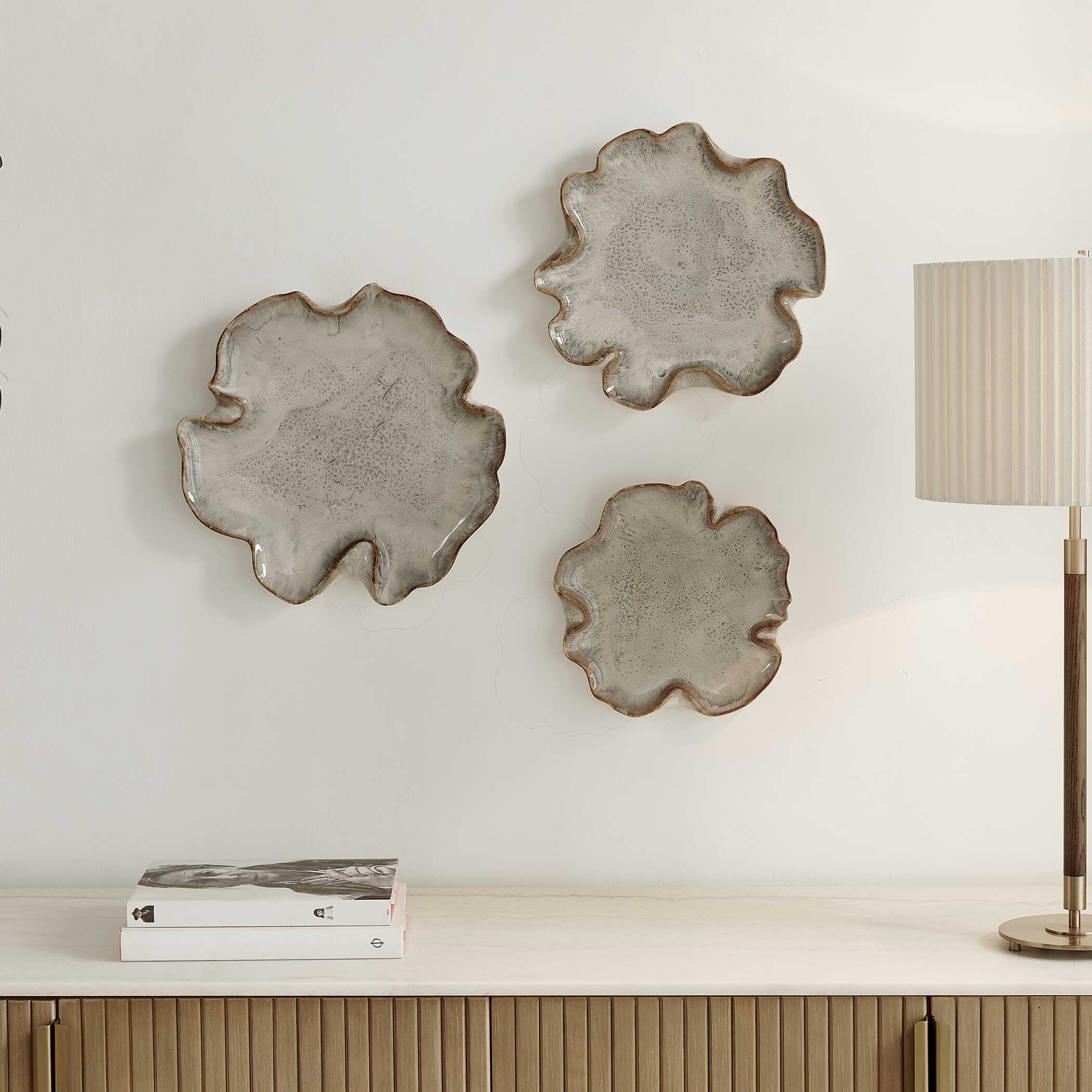 Uttermost Selene Gray Wall Decor, S/3