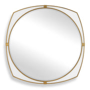 Uttermost Estella White Round Mirror