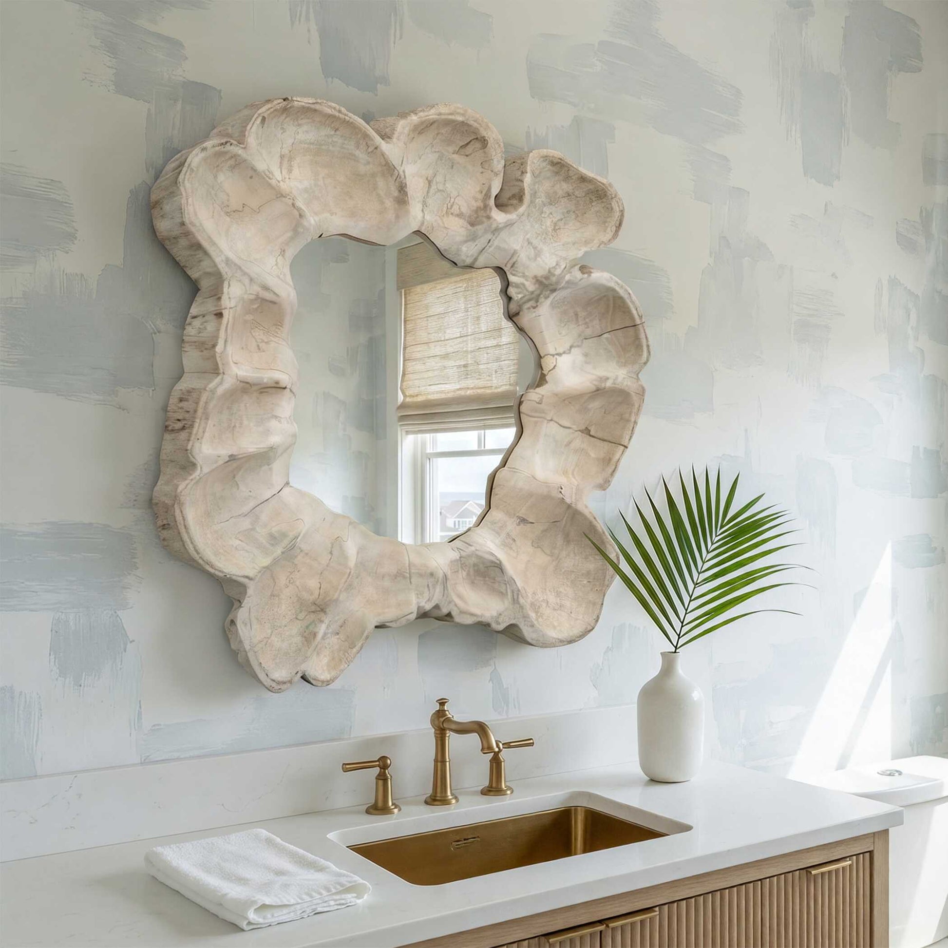 Uttermost Ariadne Round Wood Mirror