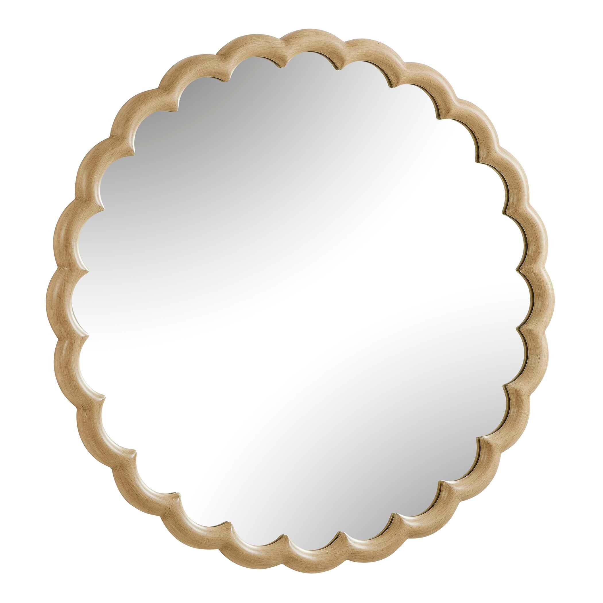 Uttermost Cerrito Burnished Ivory Round Mirror