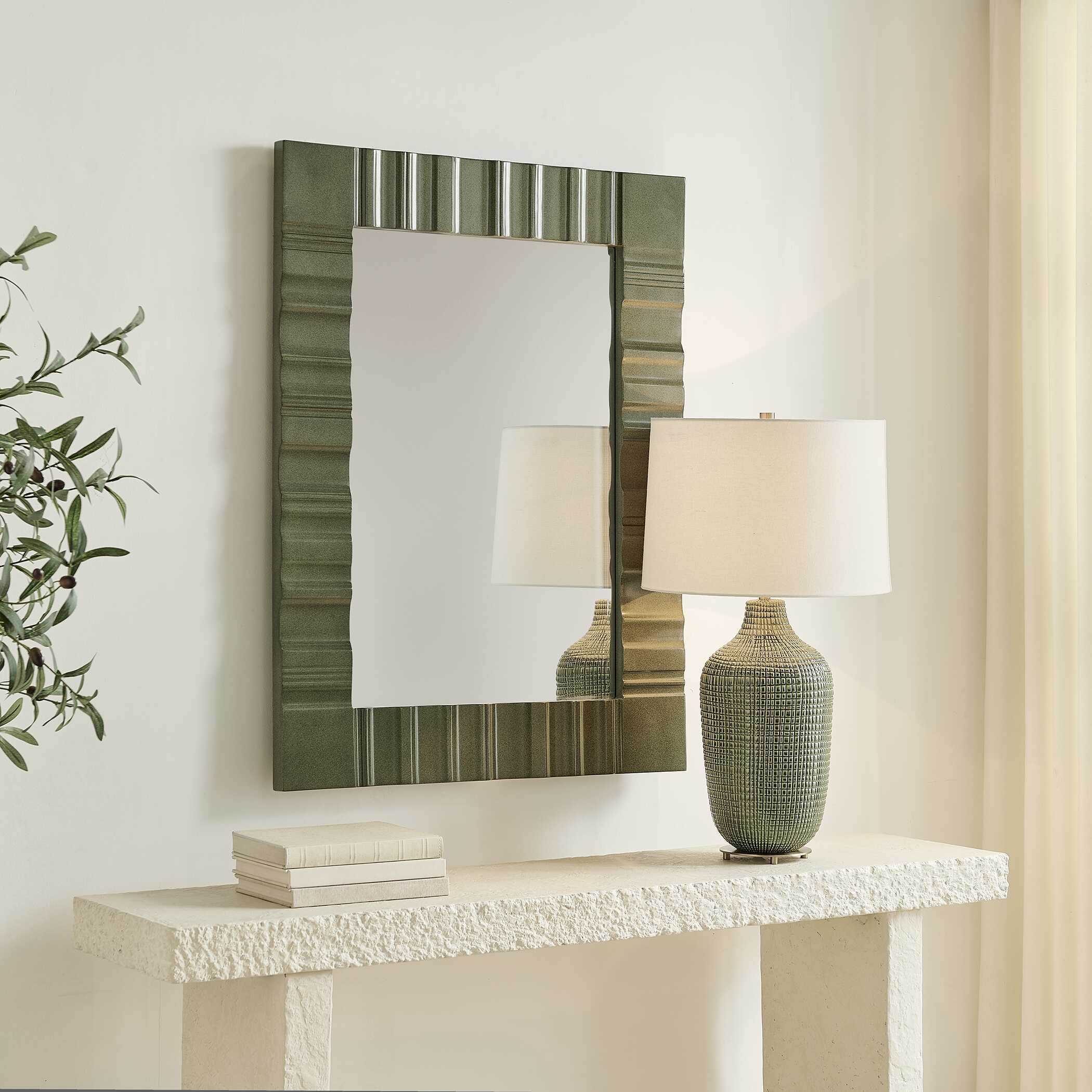 Uttermost Quincey Olive Green Mirror