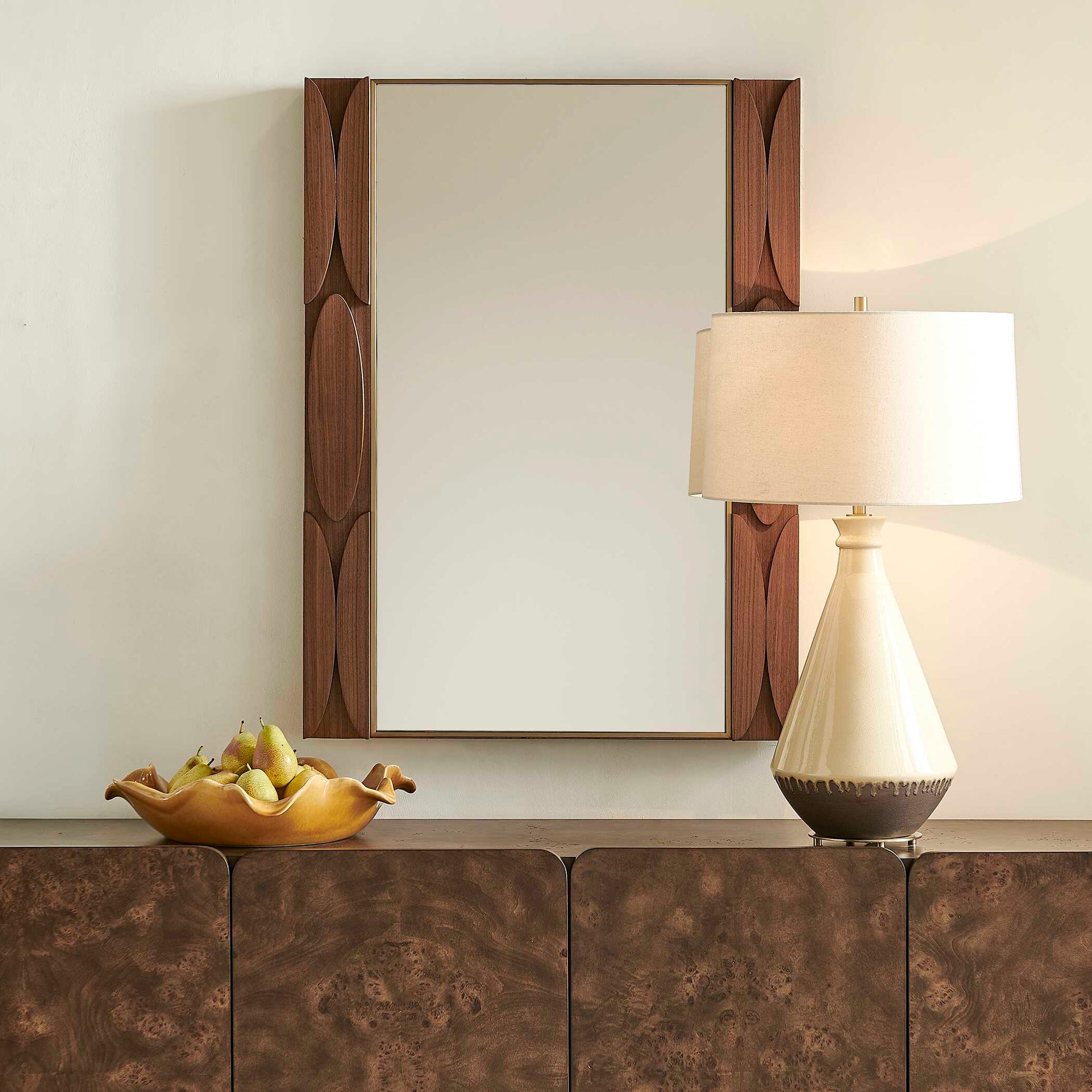 Uttermost Macario Mid-Century Wood Mirror