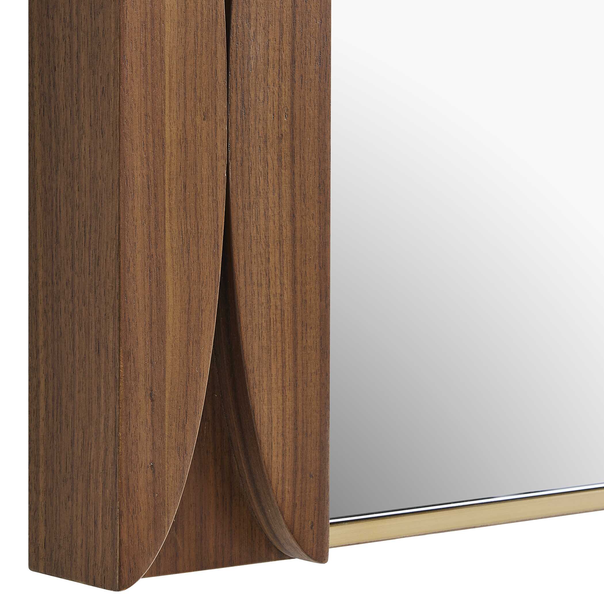 Uttermost Macario Mid-Century Wood Mirror