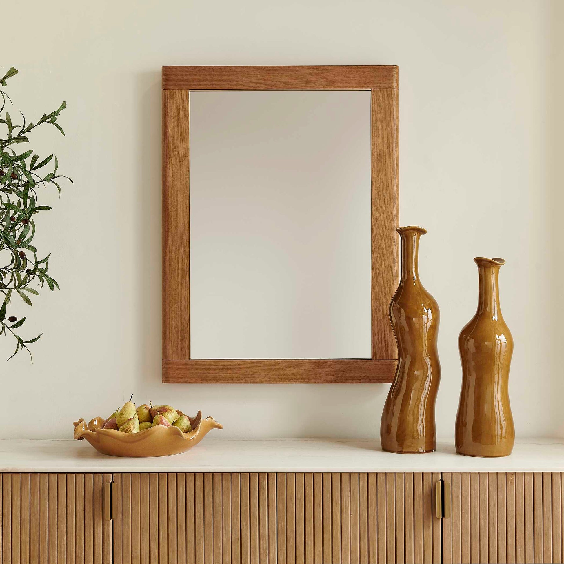 Uttermost Bishop Gunstock Oak Mirror