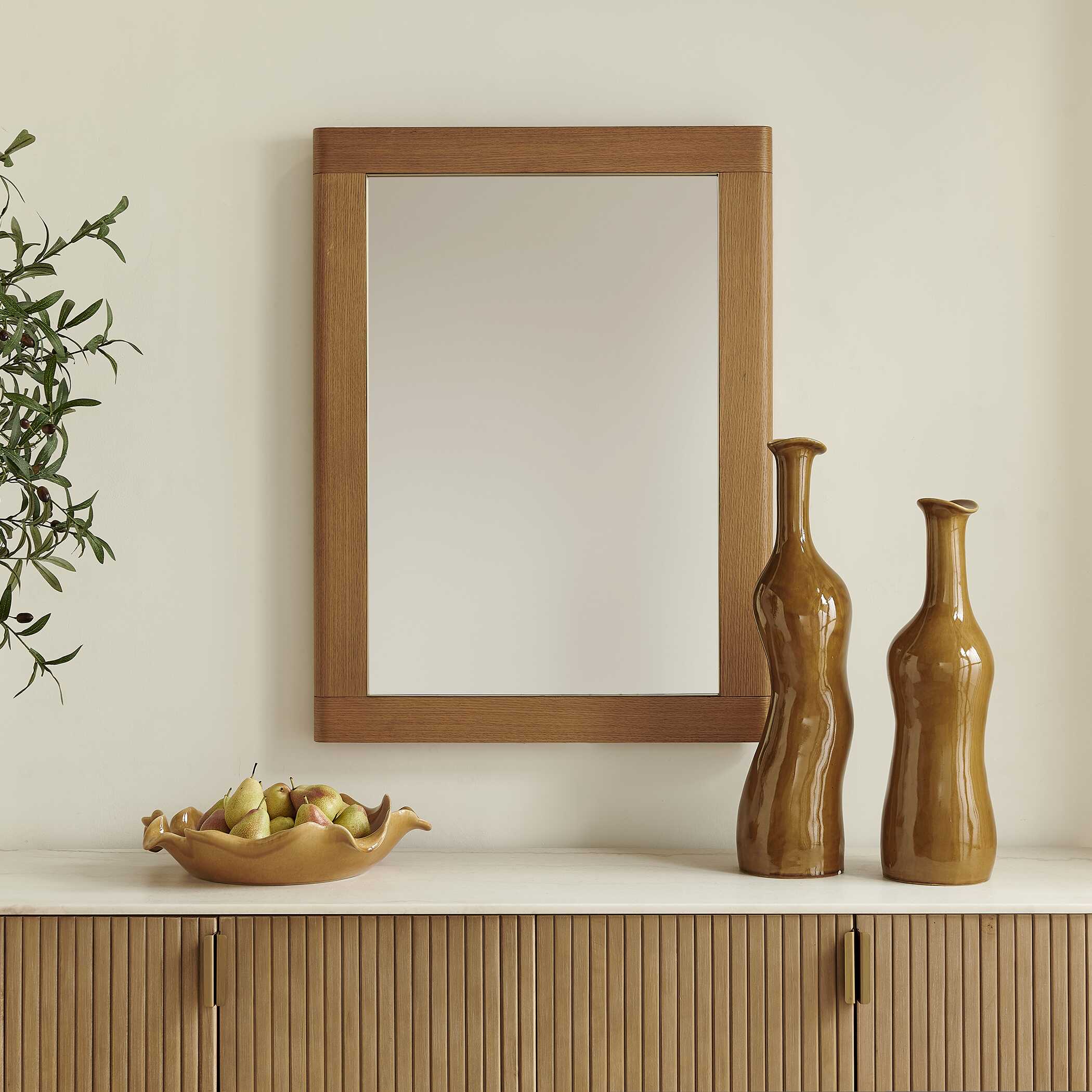 Uttermost Bishop Gunstock Oak Mirror