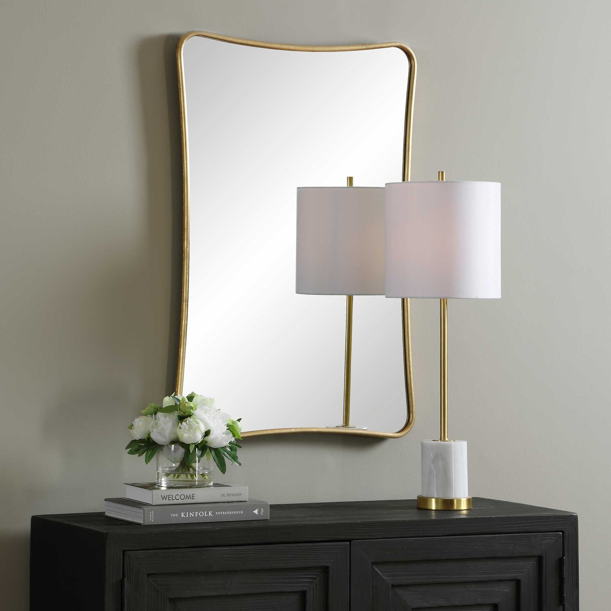 Sableford Gold Iron Wall Mirror