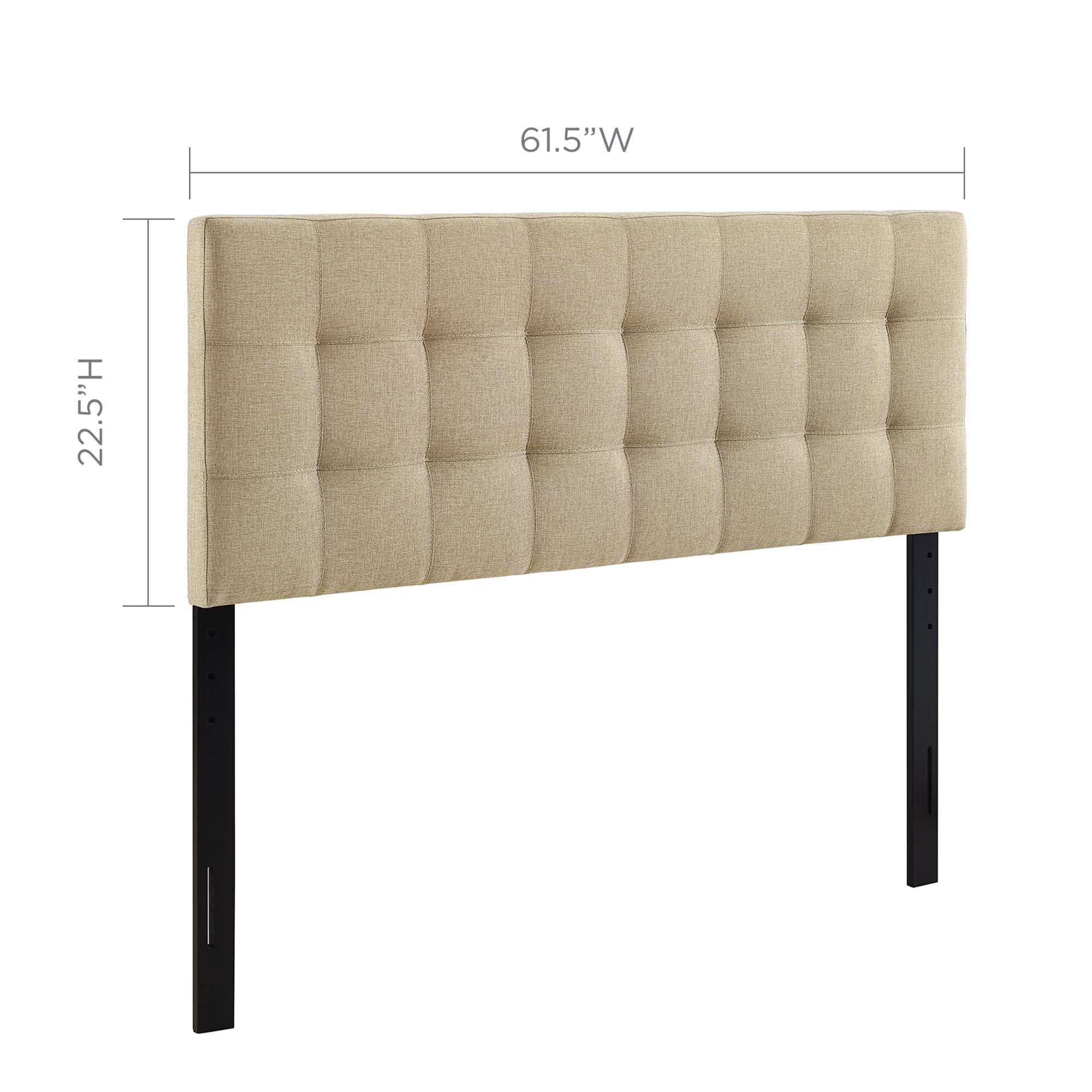 Lily Upholstered Fabric Headboard - Gray