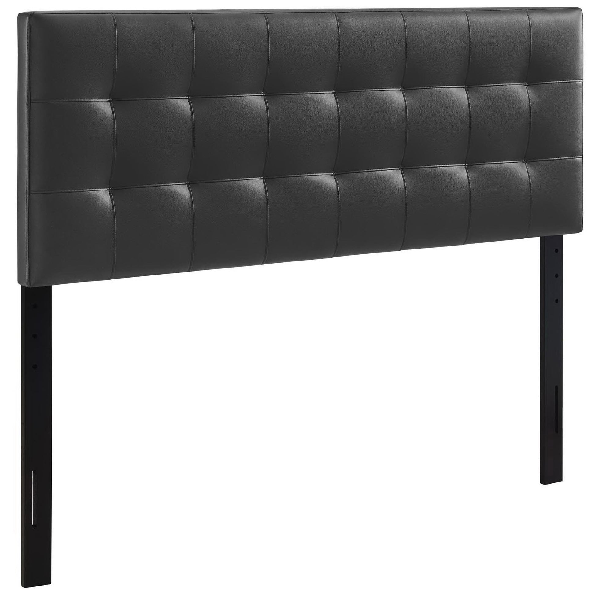 Lily Upholstered Vinyl Headboard - Black
