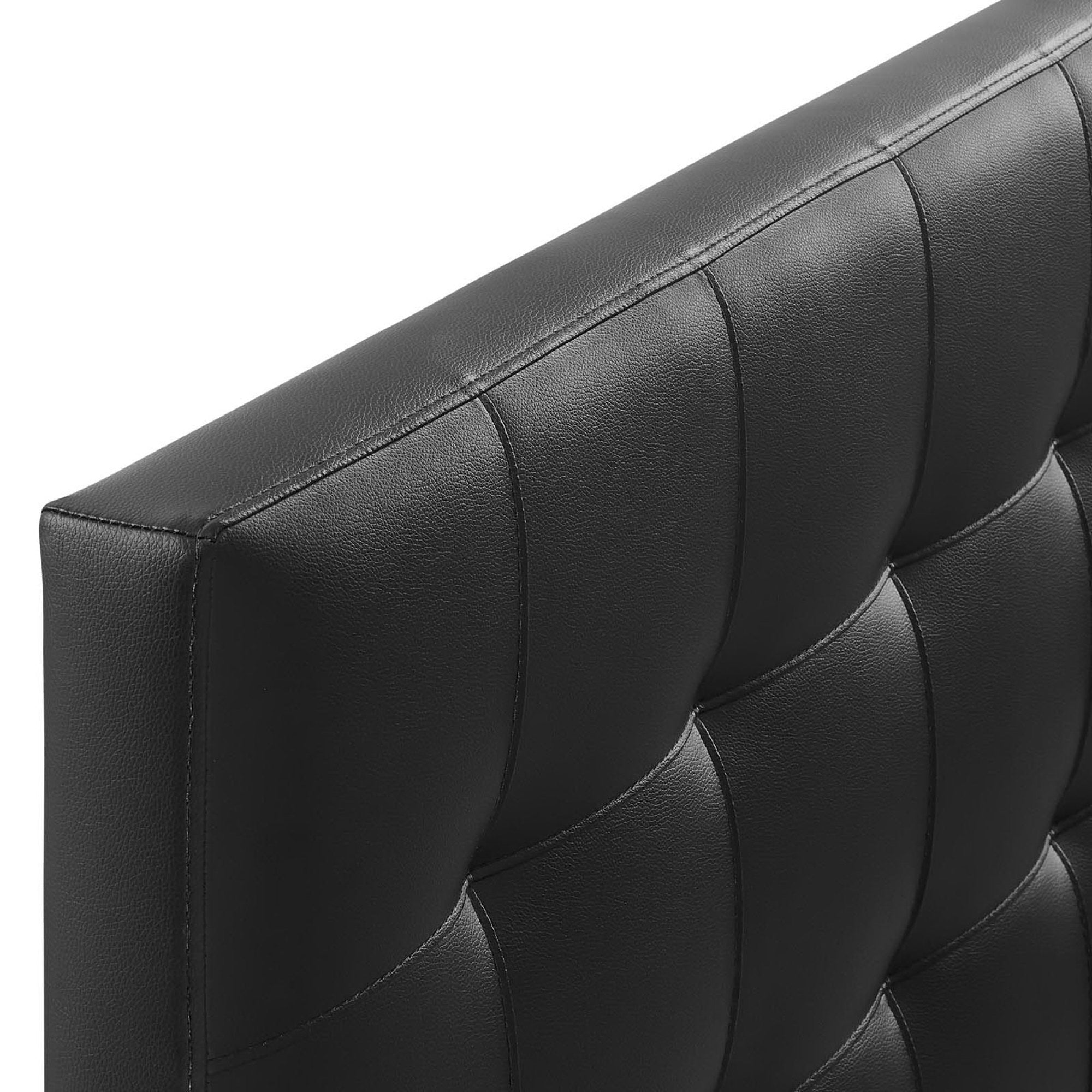 Lily Upholstered Vinyl Headboard - White