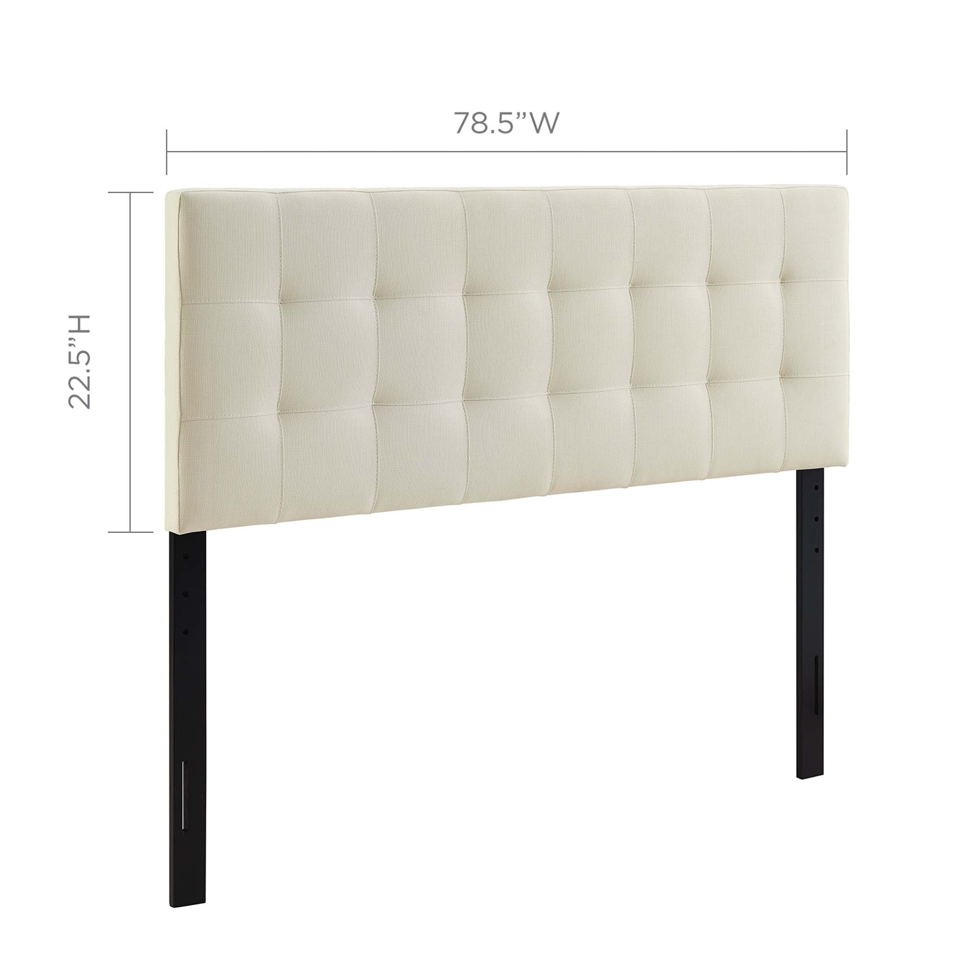 Lily Upholstered Fabric King Headboard
