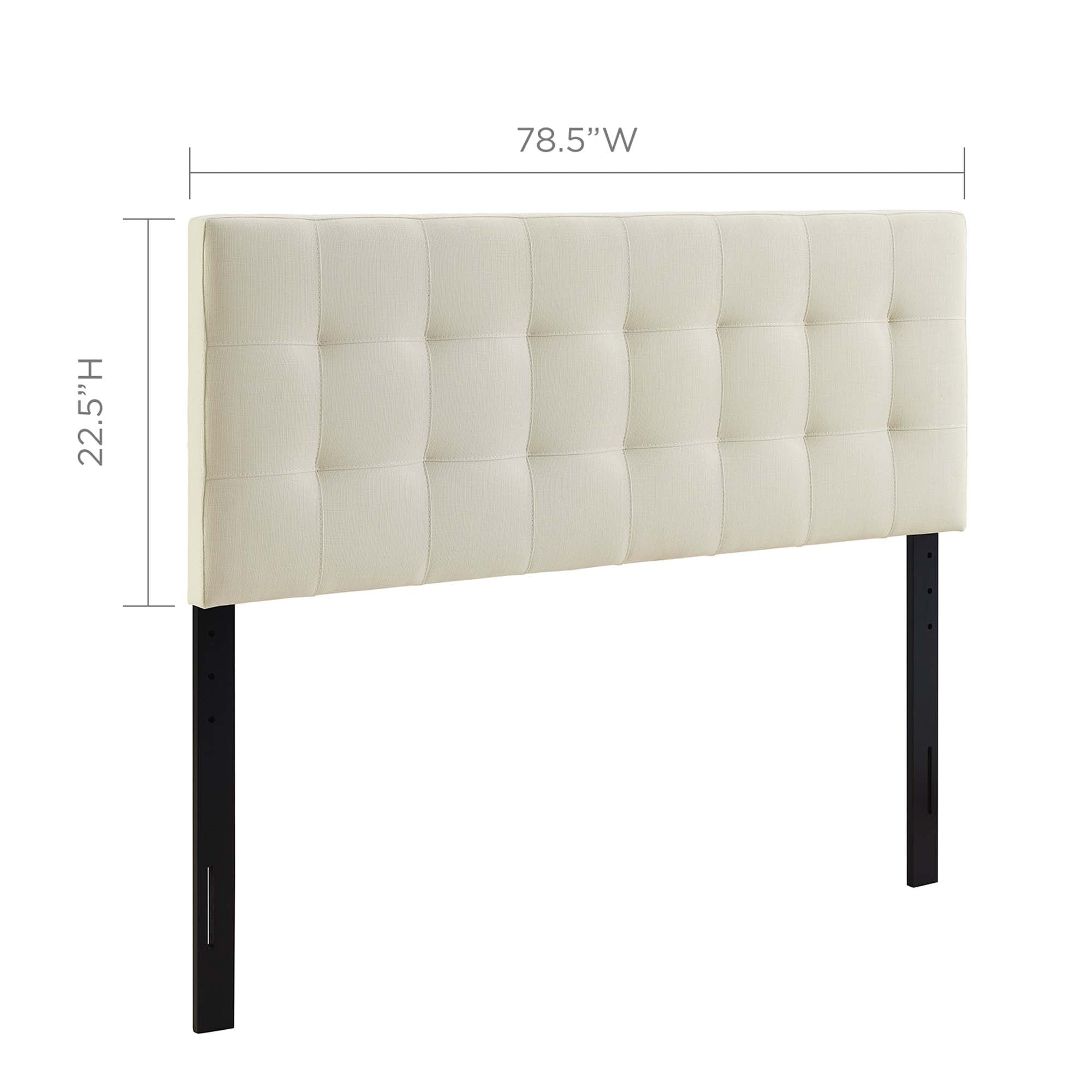 Lily Upholstered Fabric King Headboard