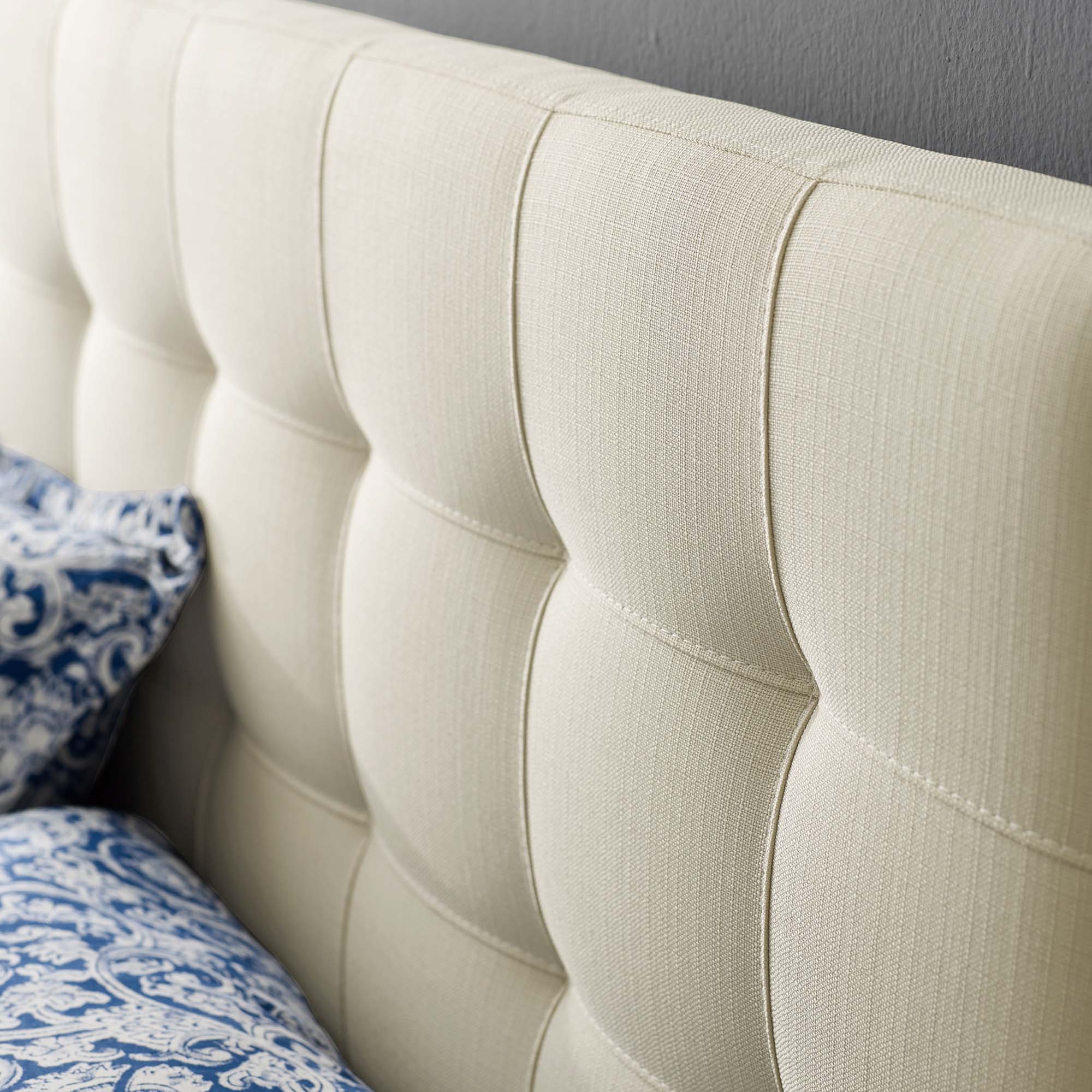 Lily Upholstered Fabric King Headboard