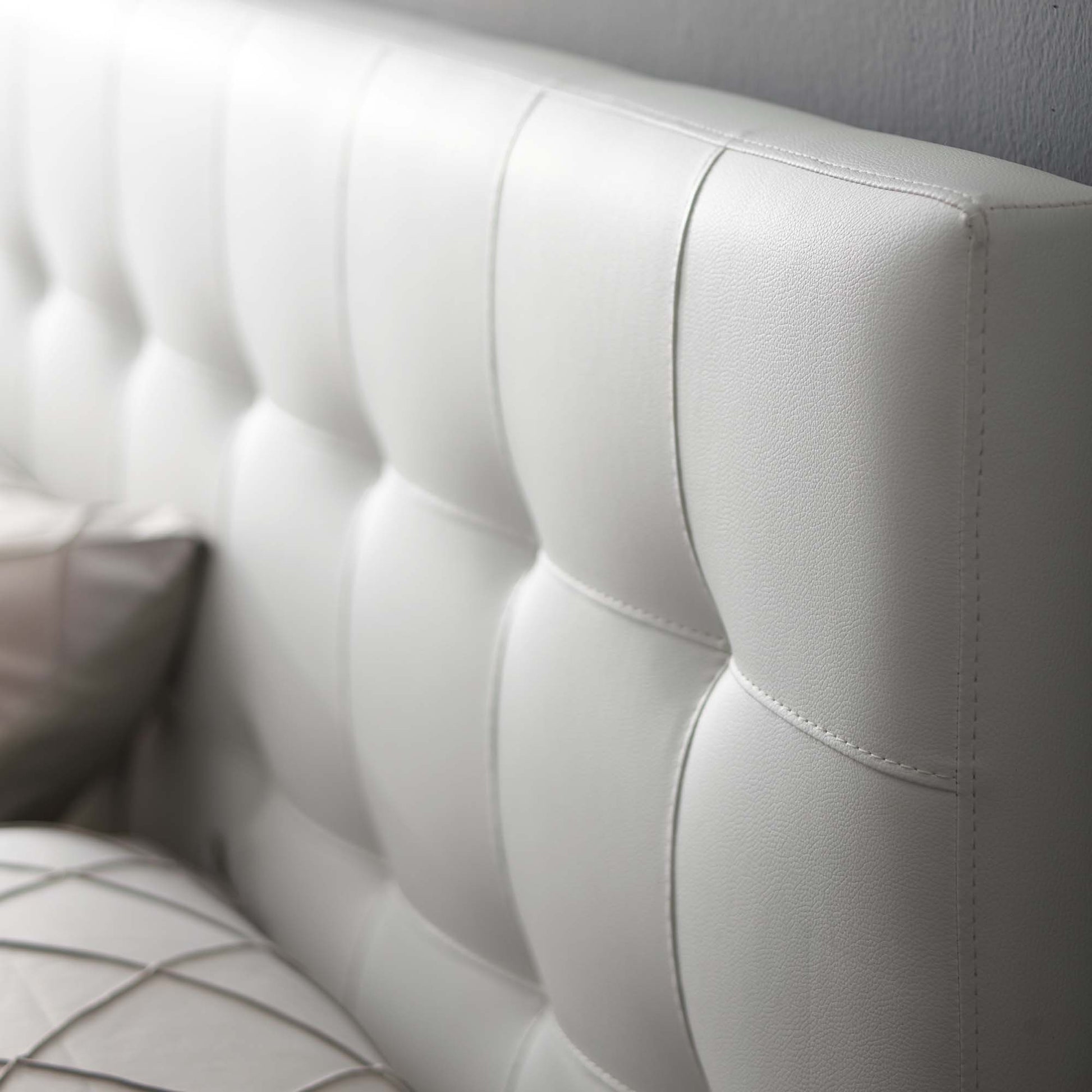 Lily Upholstered Vinyl King Headboard