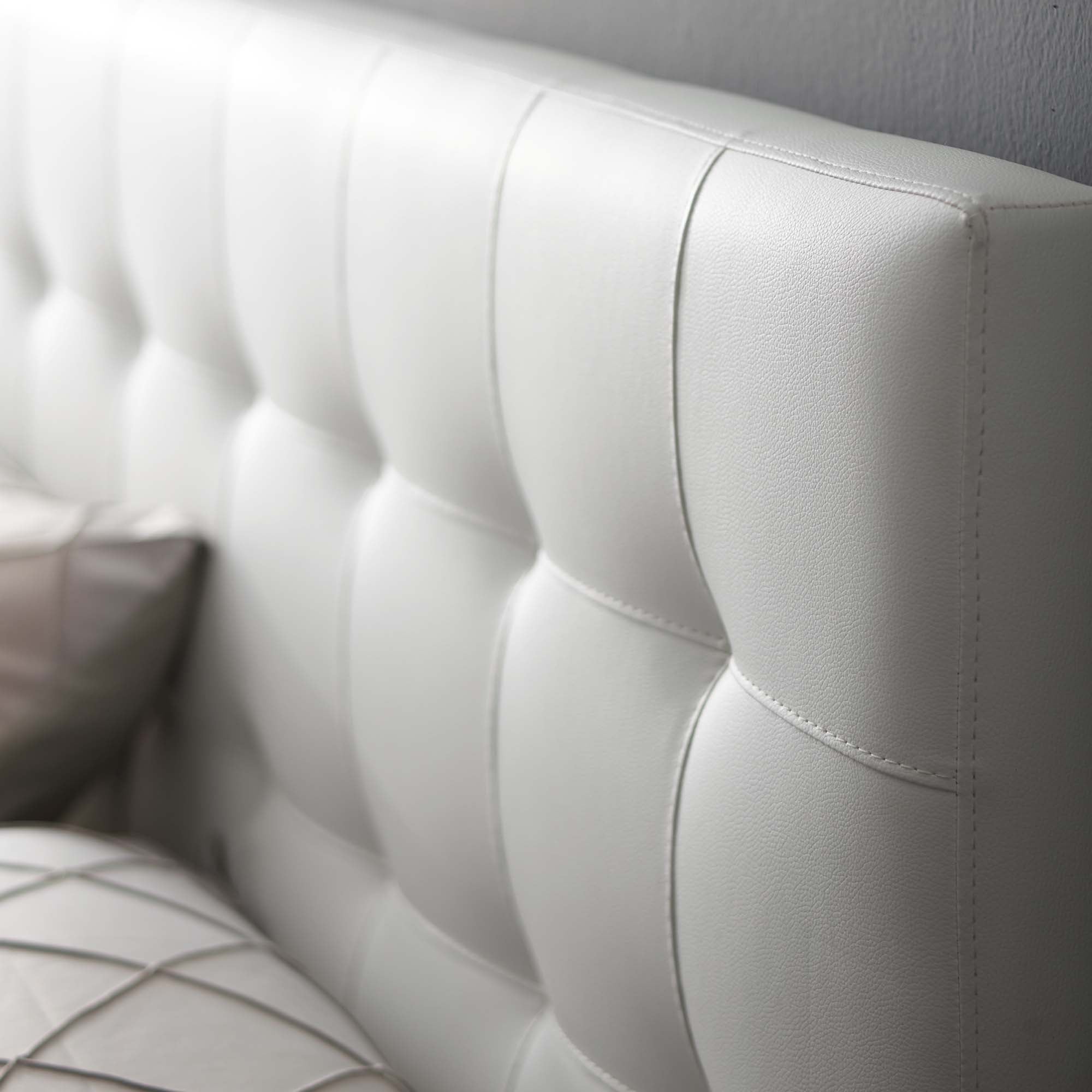 Lily Upholstered Vinyl King Headboard