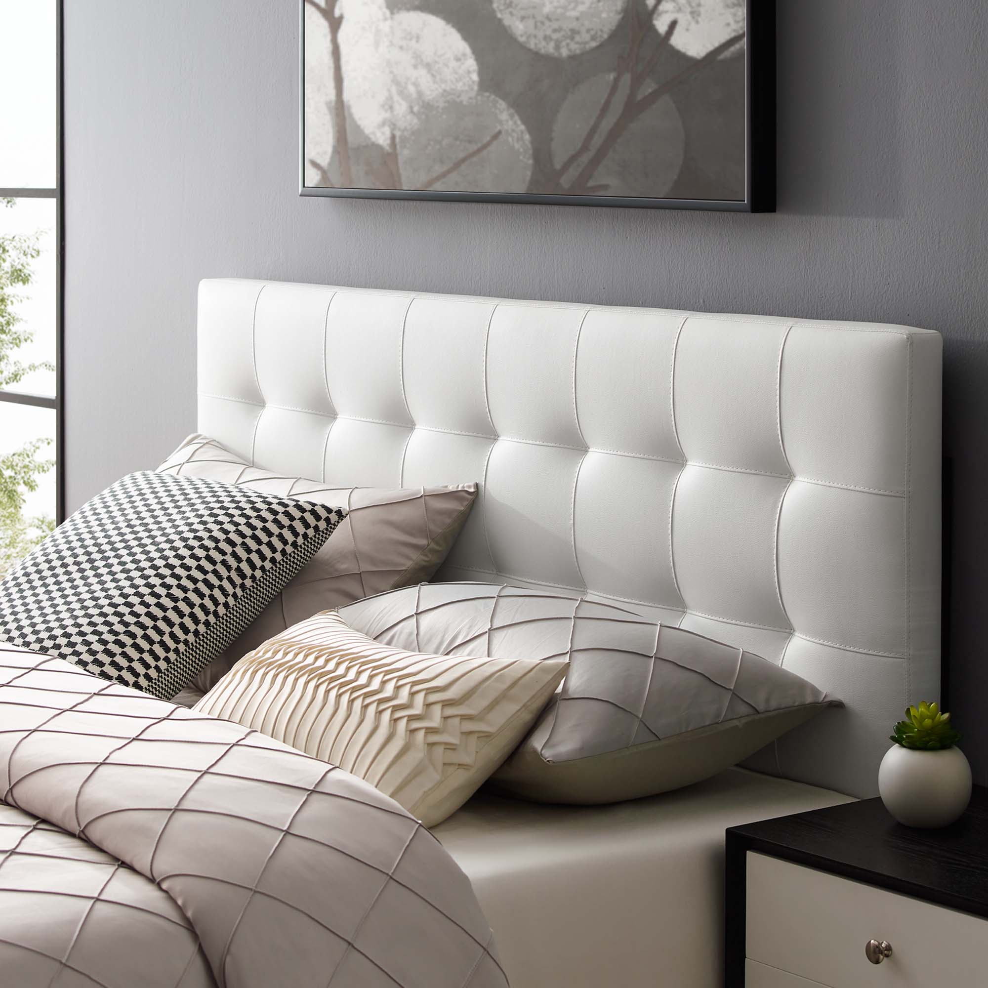 Lily Upholstered Vinyl King Headboard