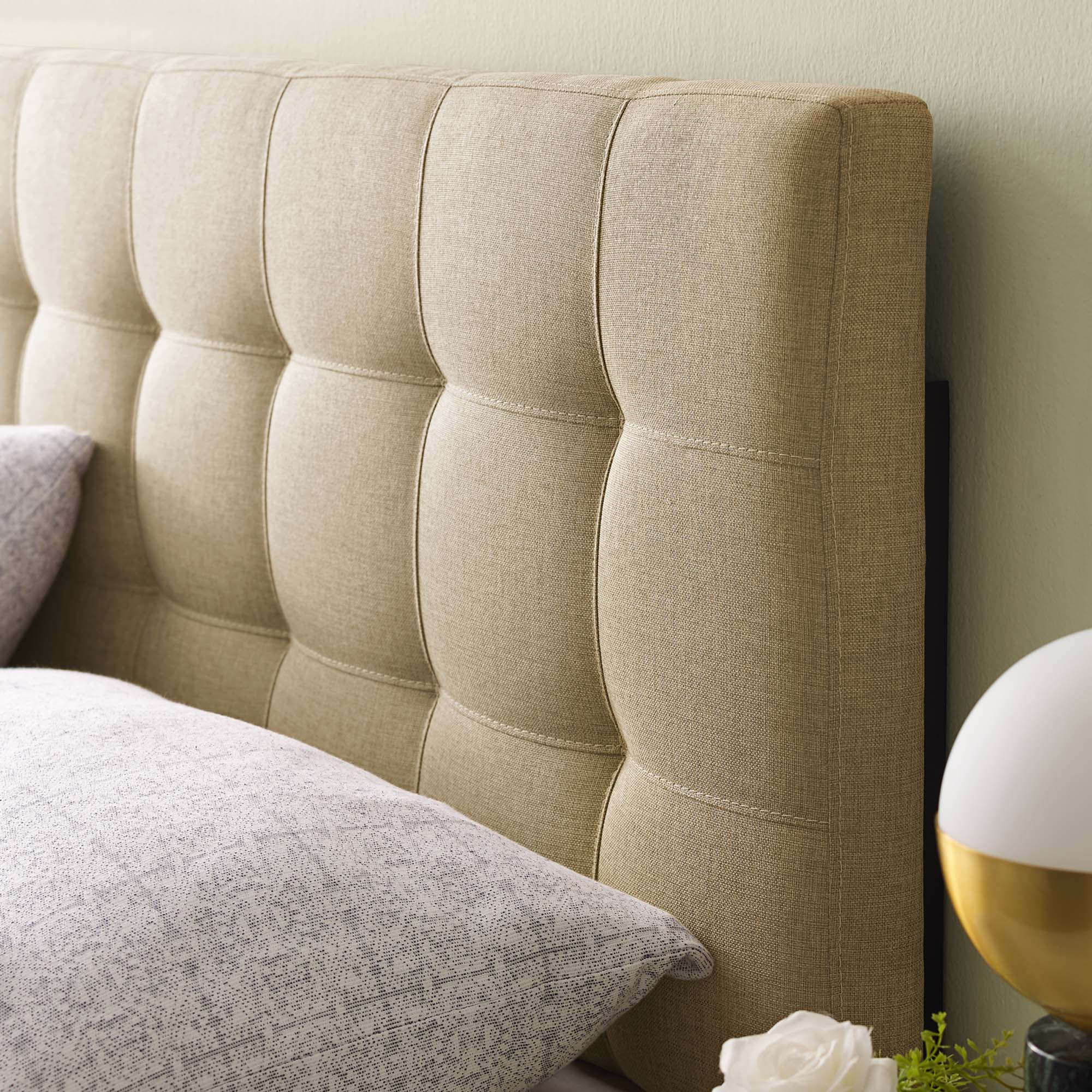 Lily Upholstered Fabric Full Headboard