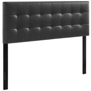 Lily Upholstered Vinyl Full Headboard - Black