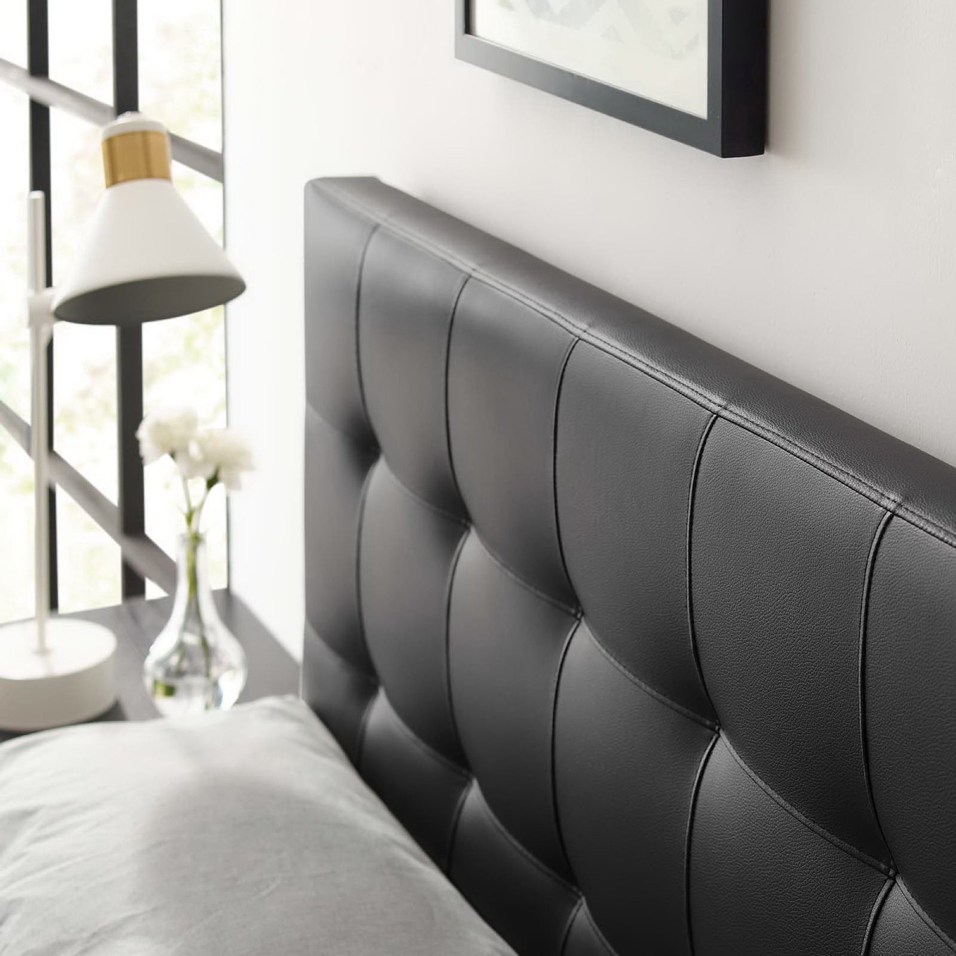 Lily Upholstered Vinyl Full Headboard