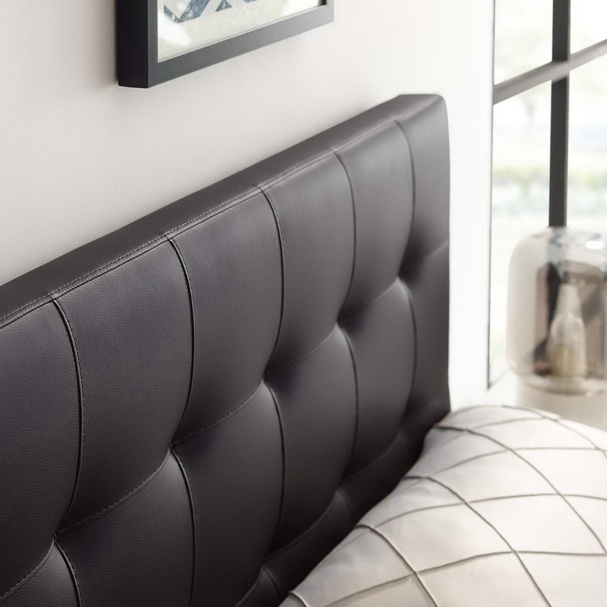 Lily Upholstered Vinyl Full Headboard