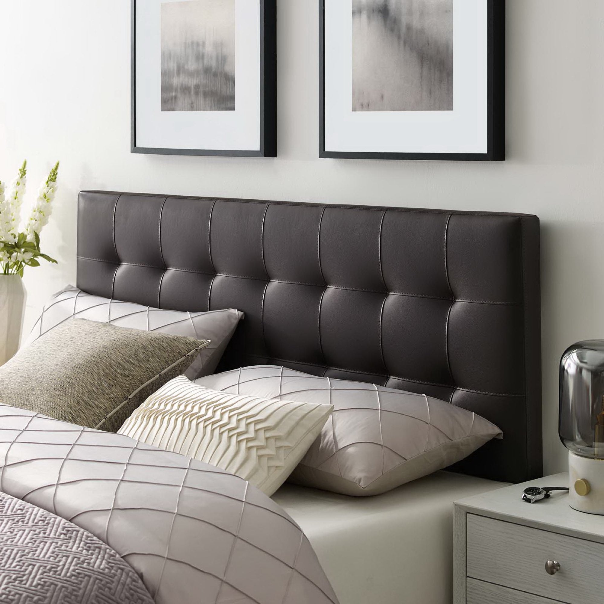 Lily Upholstered Vinyl Full Headboard