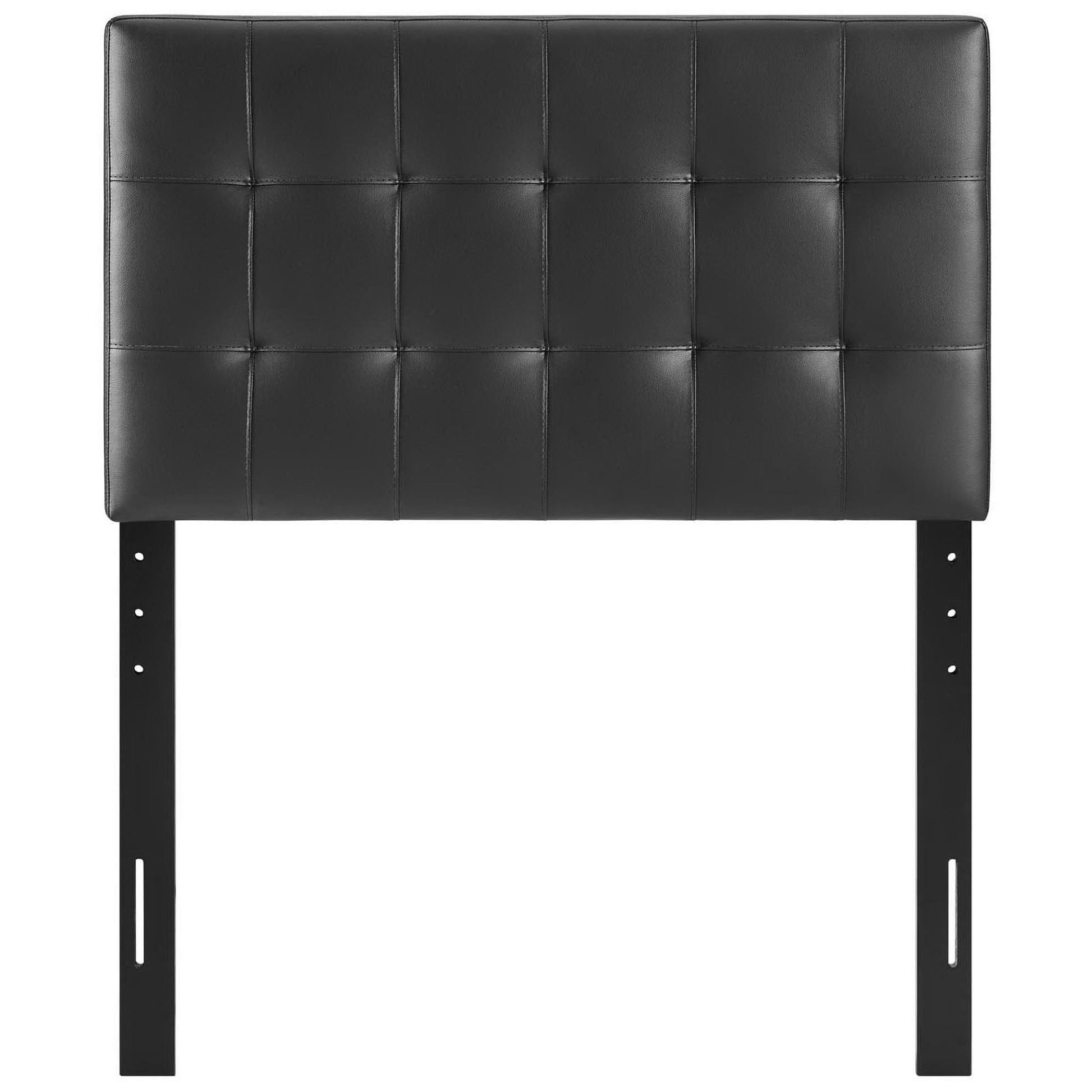 Lily Upholstered Vinyl Twin Headboard - Brown