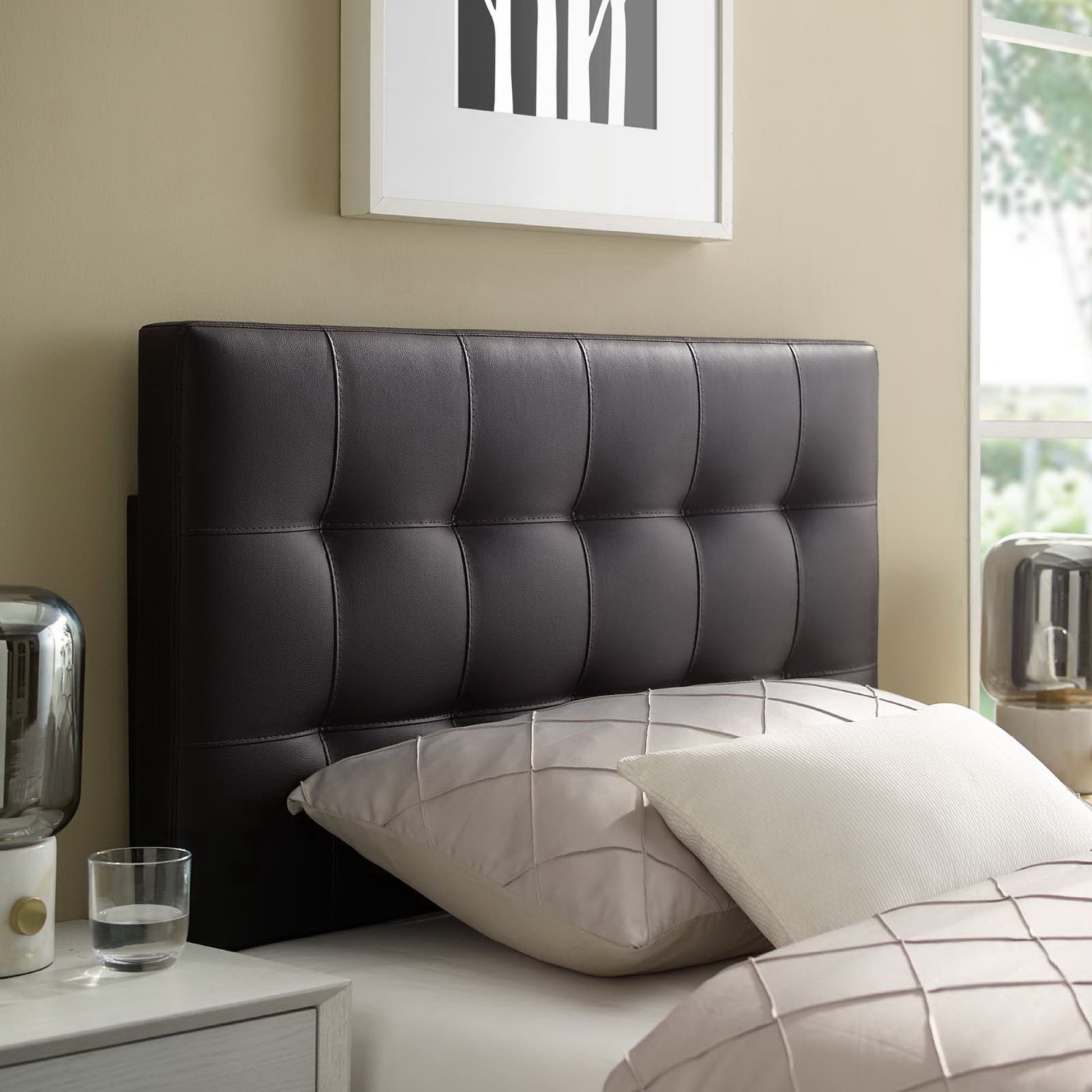 Lily Upholstered Vinyl Twin Headboard