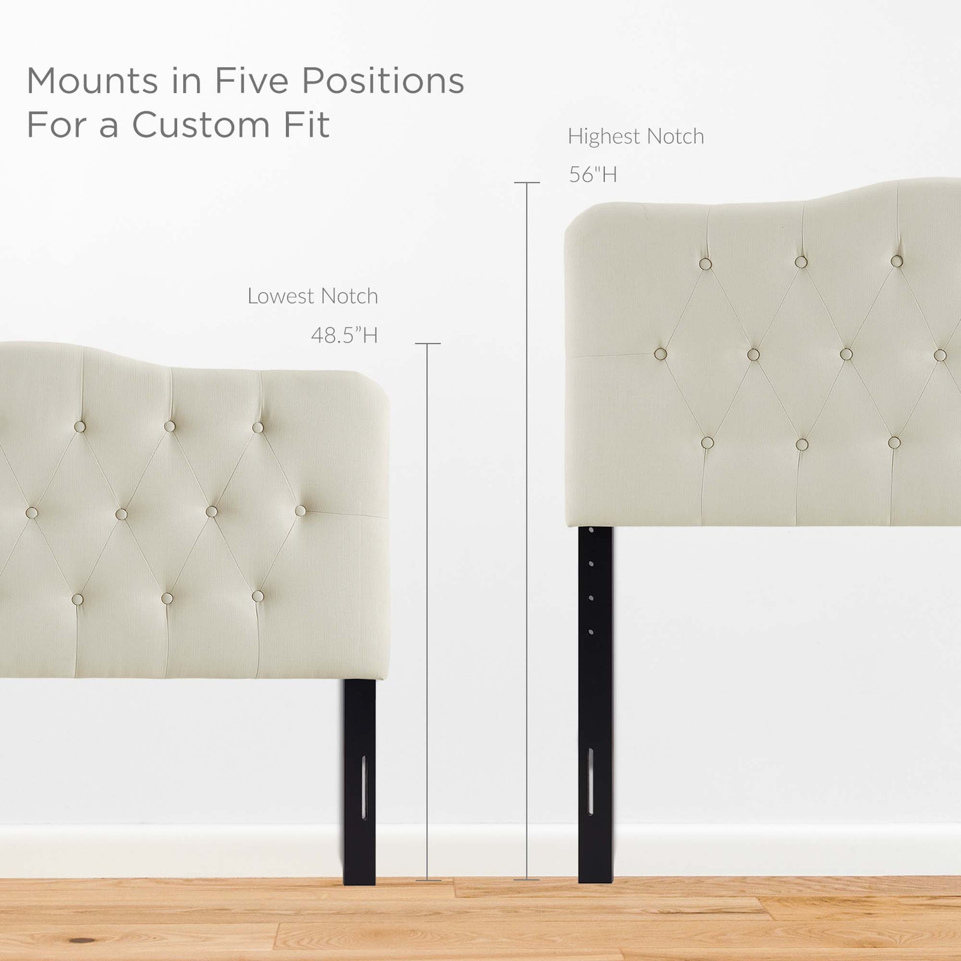 Annabel Upholstered Fabric King Headboard