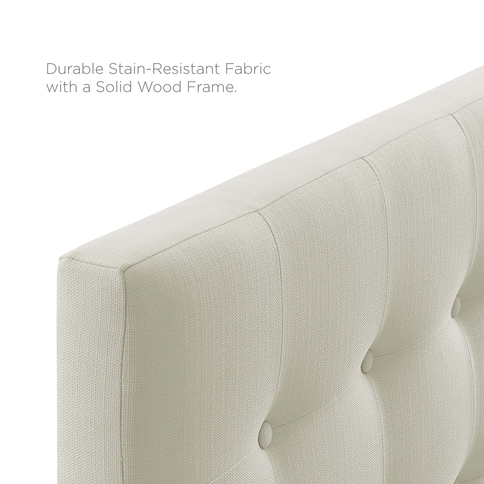 Emily Upholstered Fabric King Headboard