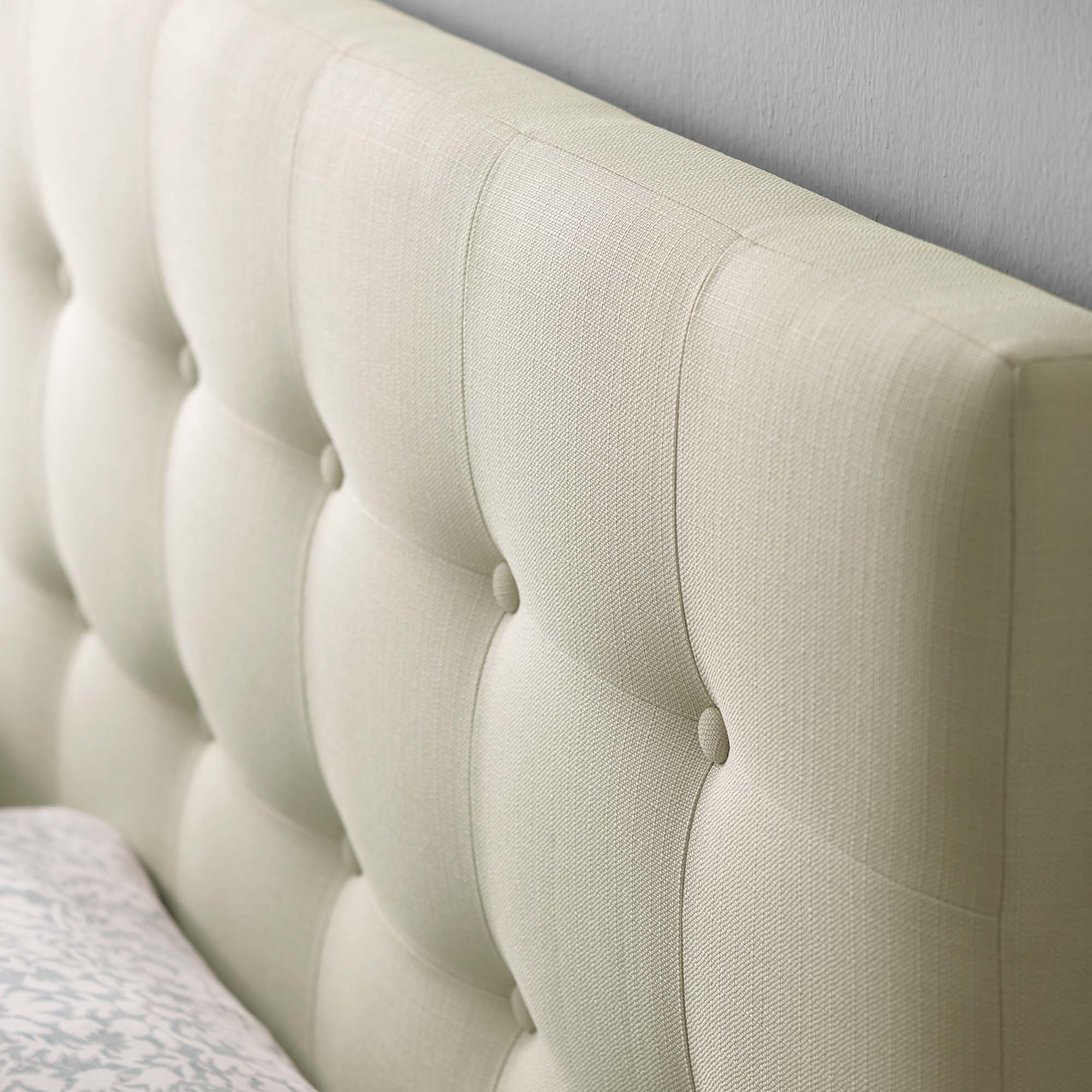 Emily Upholstered Fabric King Headboard