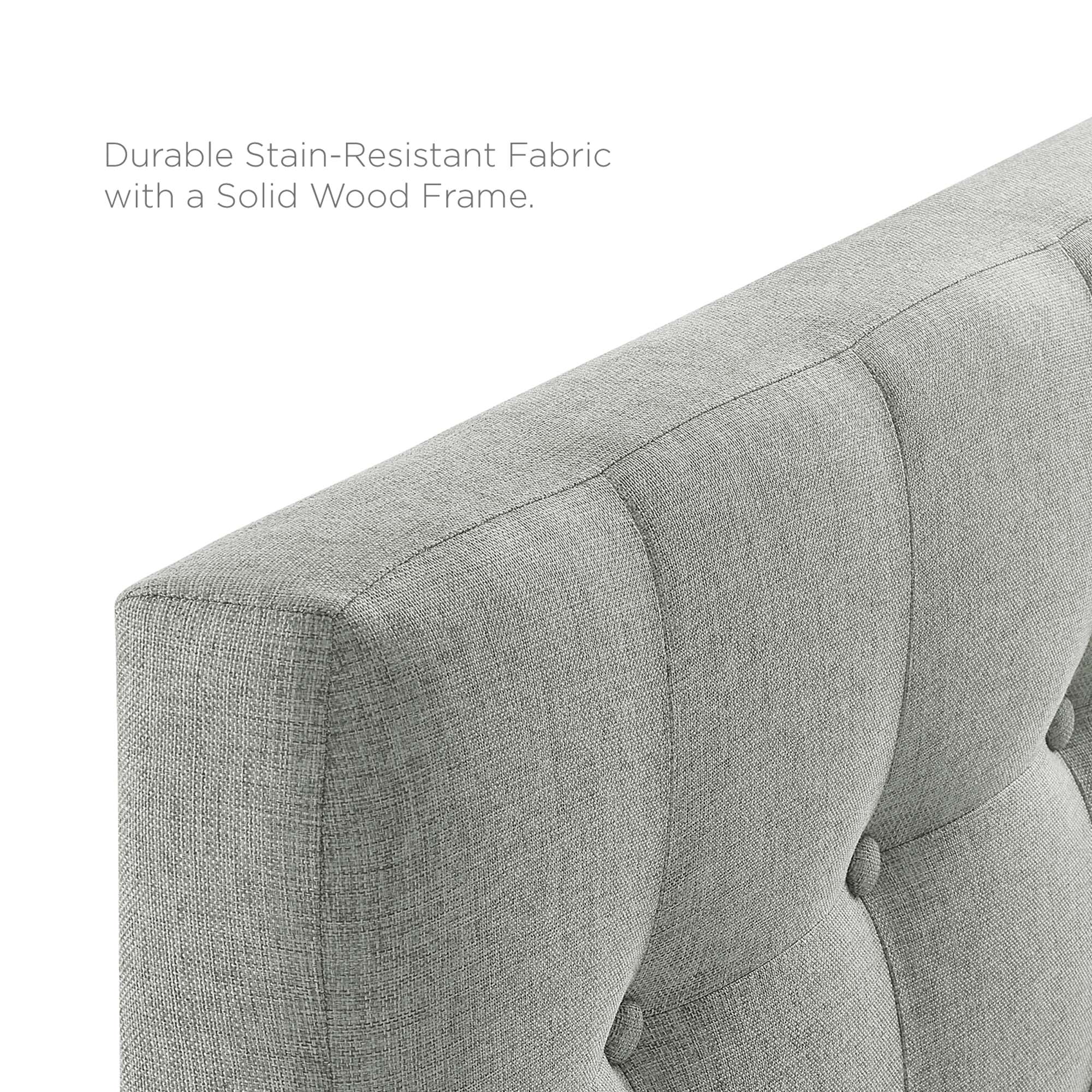 Emily Upholstered Fabric Twin Headboard