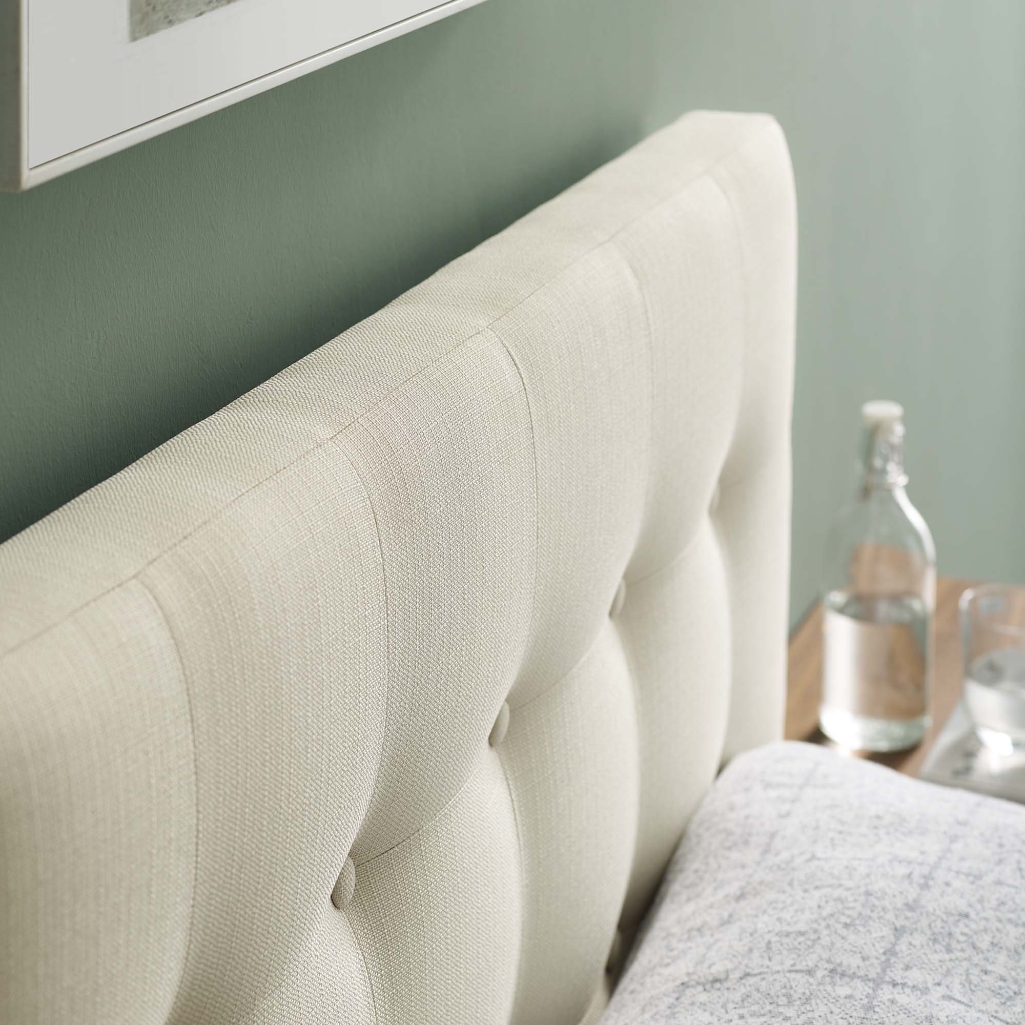 Emily Upholstered Fabric Twin Headboard