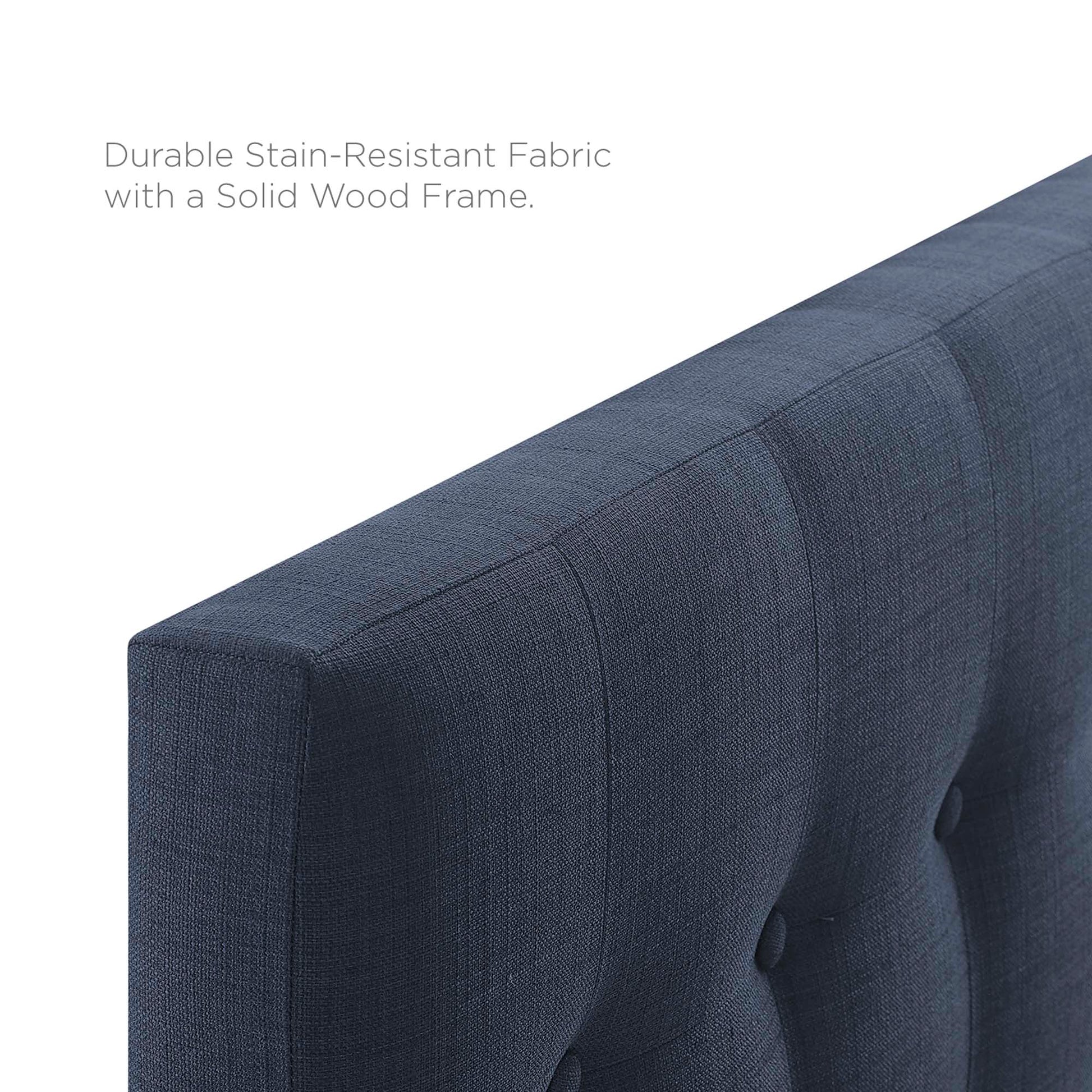 Emily Upholstered Fabric Twin Headboard