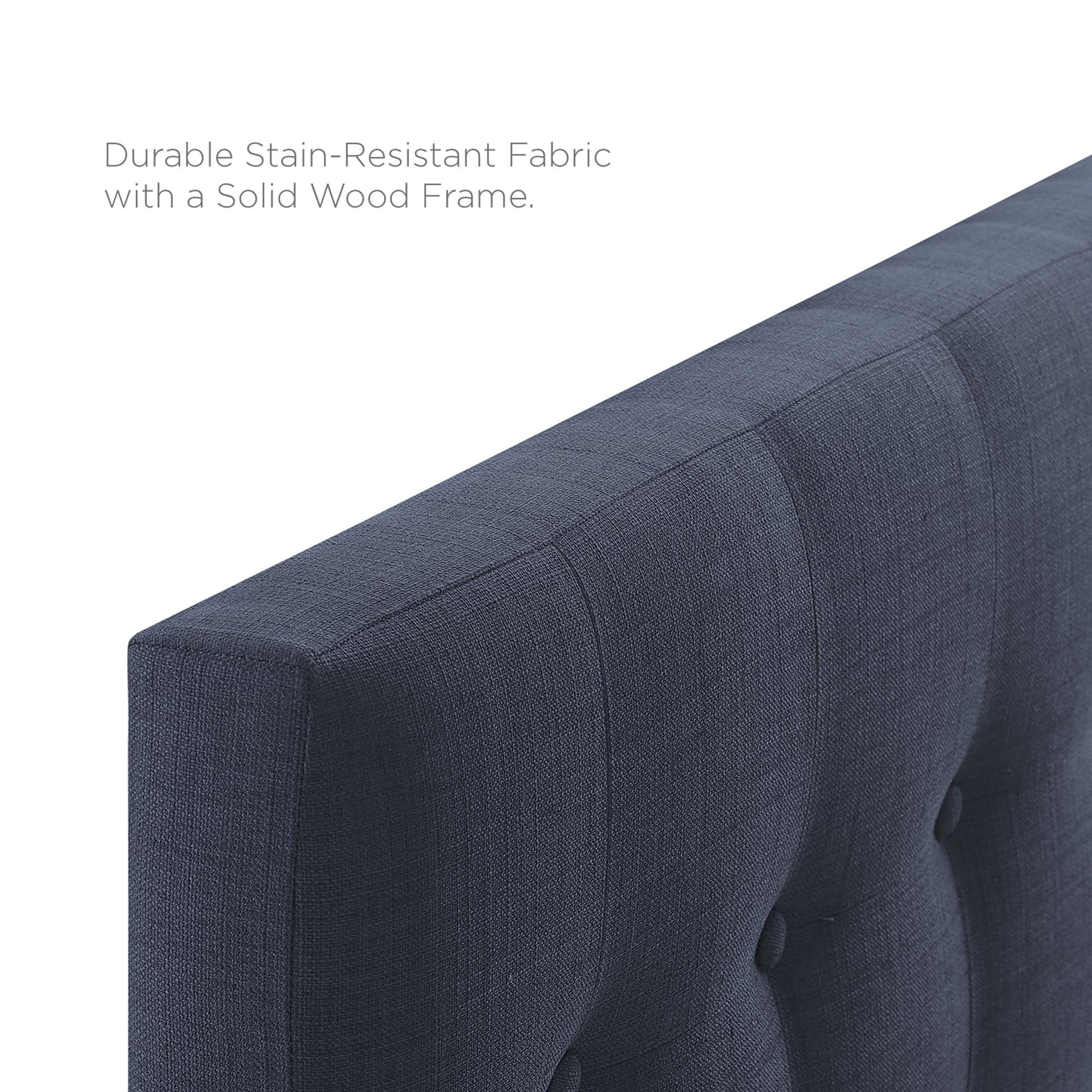 Emily Upholstered Fabric Twin Headboard