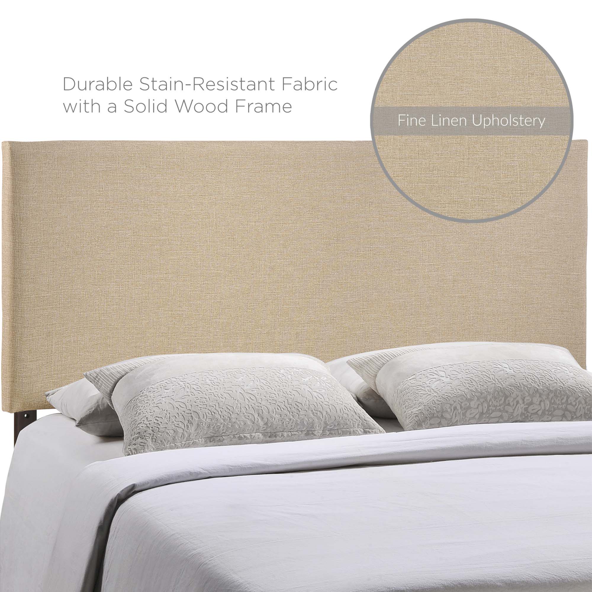 Region Upholstered Headboard - Sky Gray
