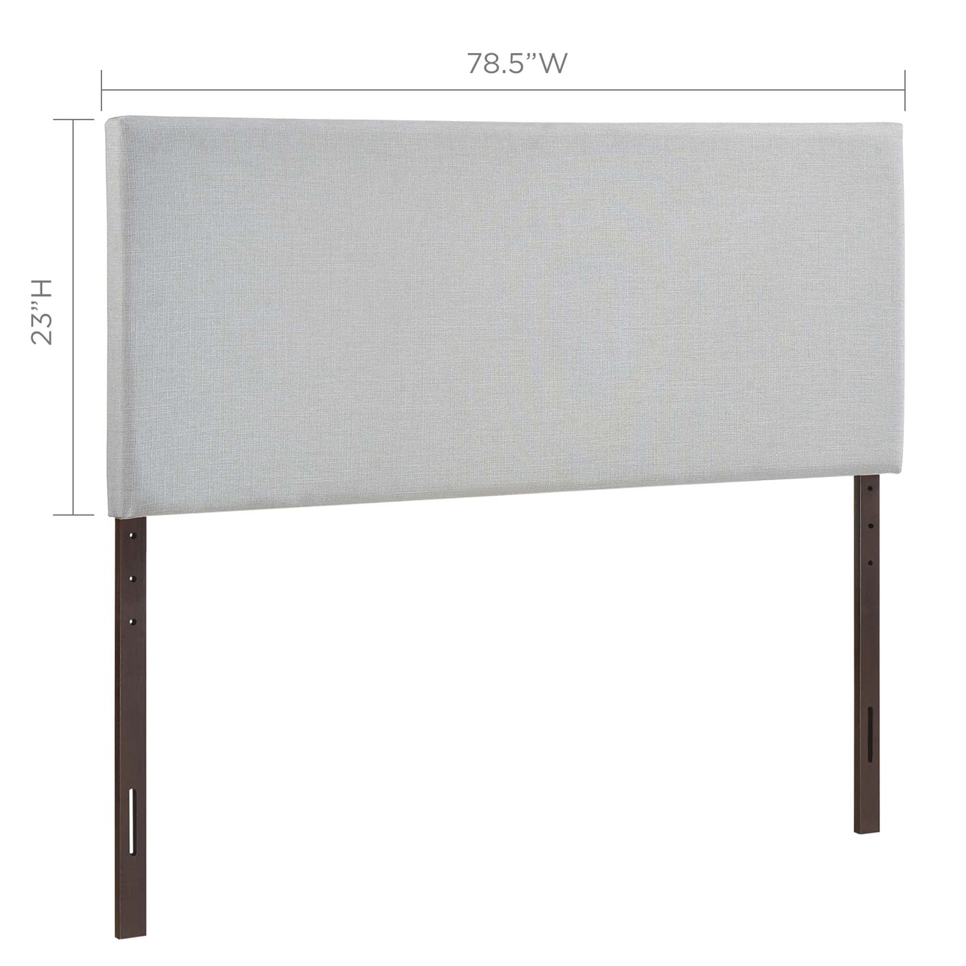 Region Upholstered Fabric King Headboard - Ivory