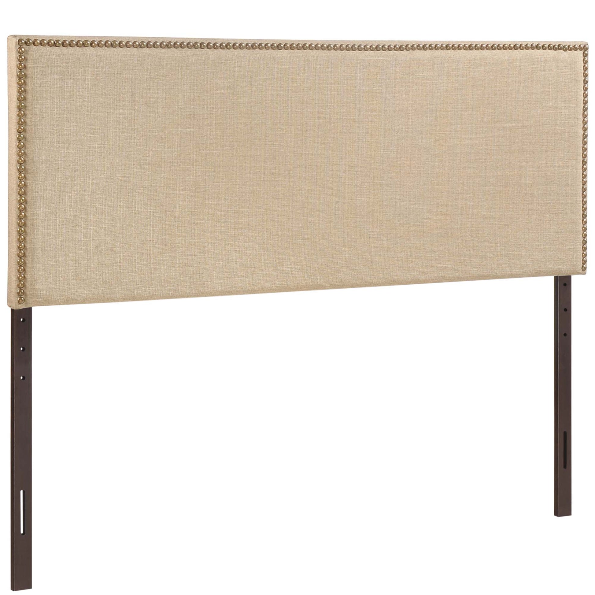 Region Nailhead Upholstered Headboard - Cafe