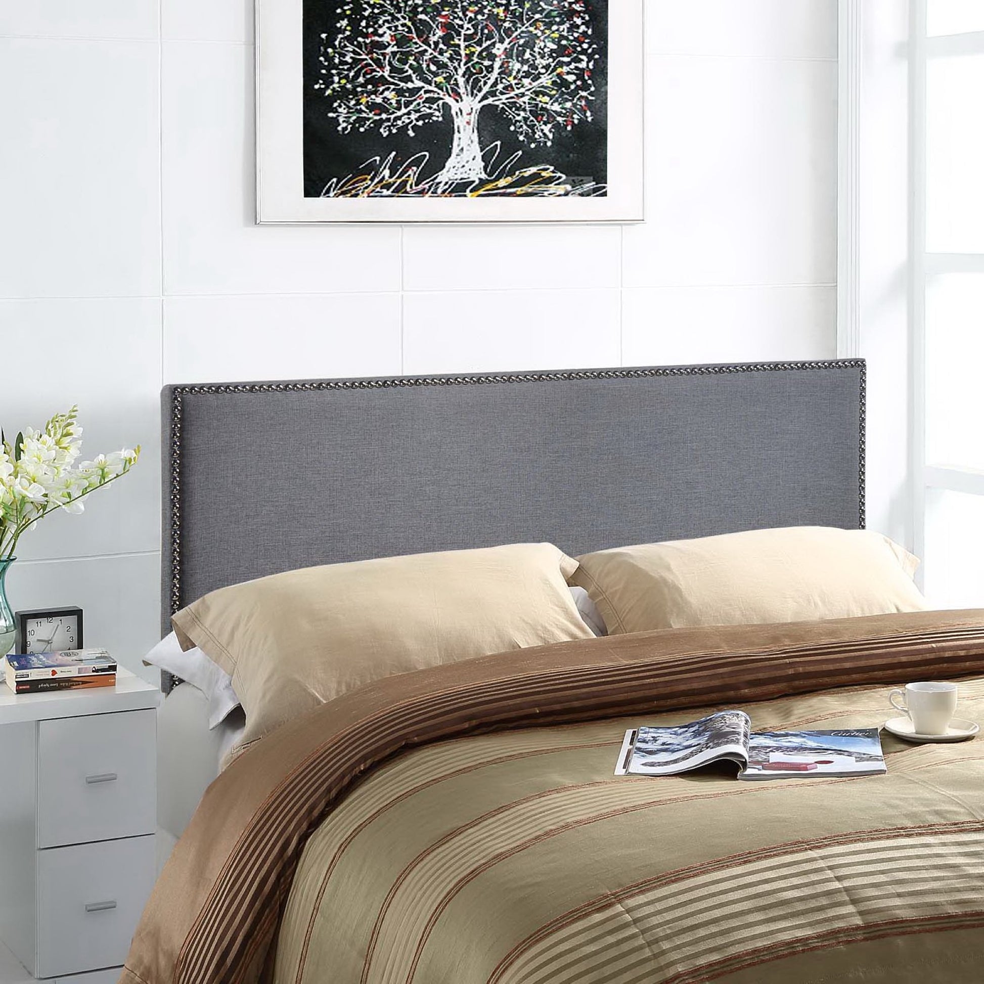 Region Nailhead Upholstered Headboard