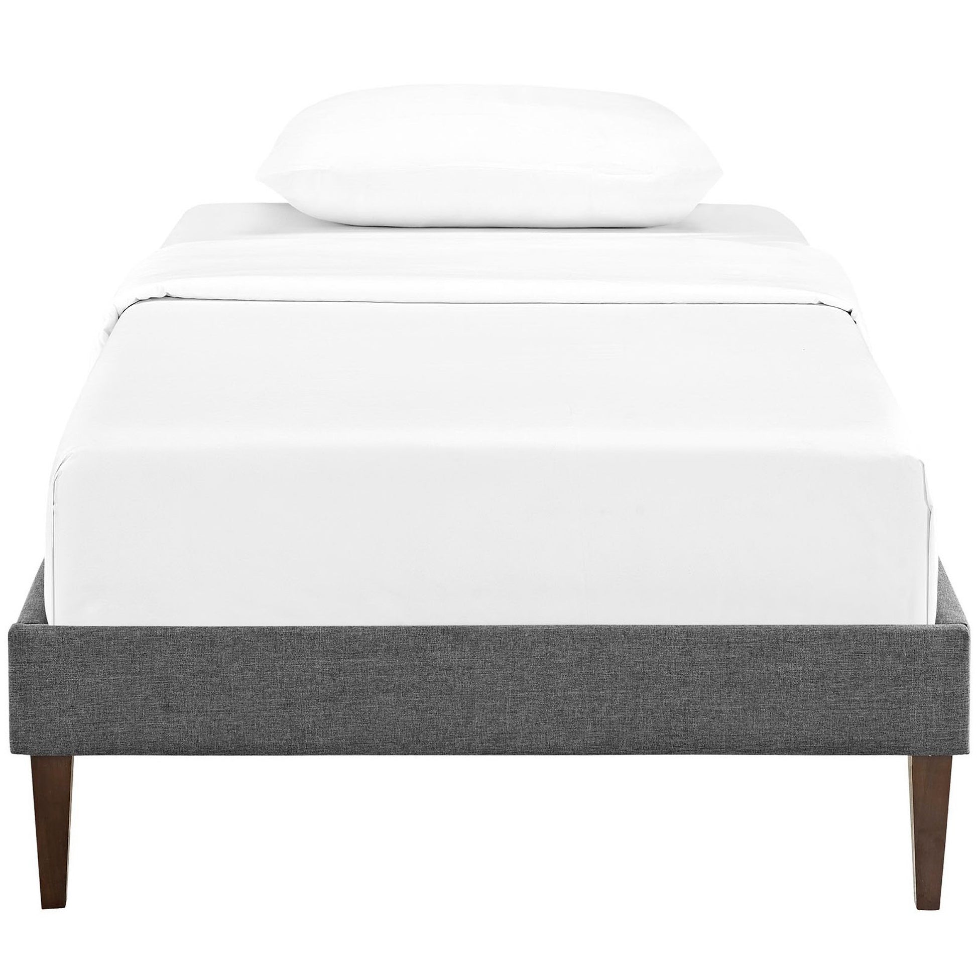 Sharon Fabric Bed Frame with Squared Tapered Legs