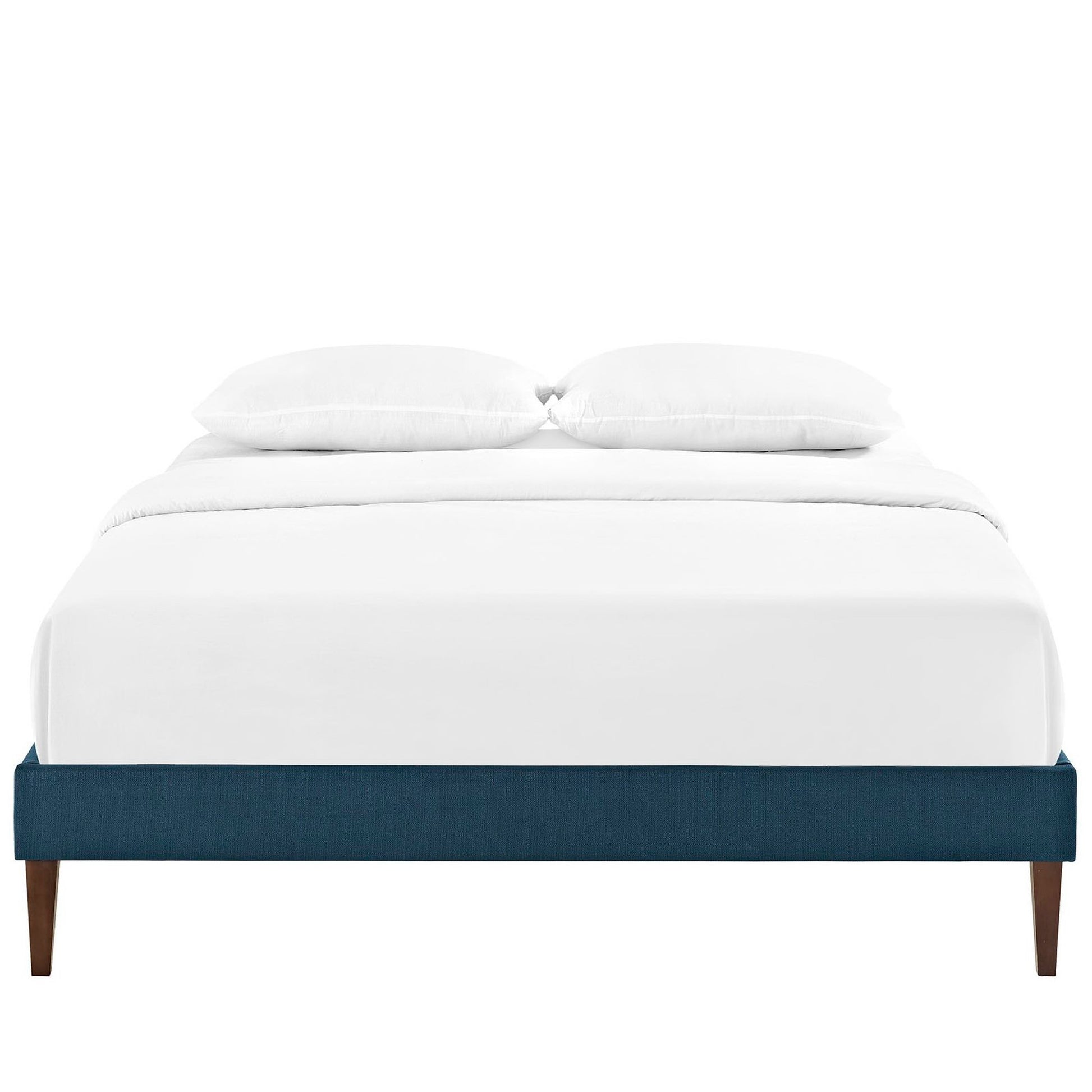 Sharon Fabric Full Bed Frame with Squared Tapered Legs