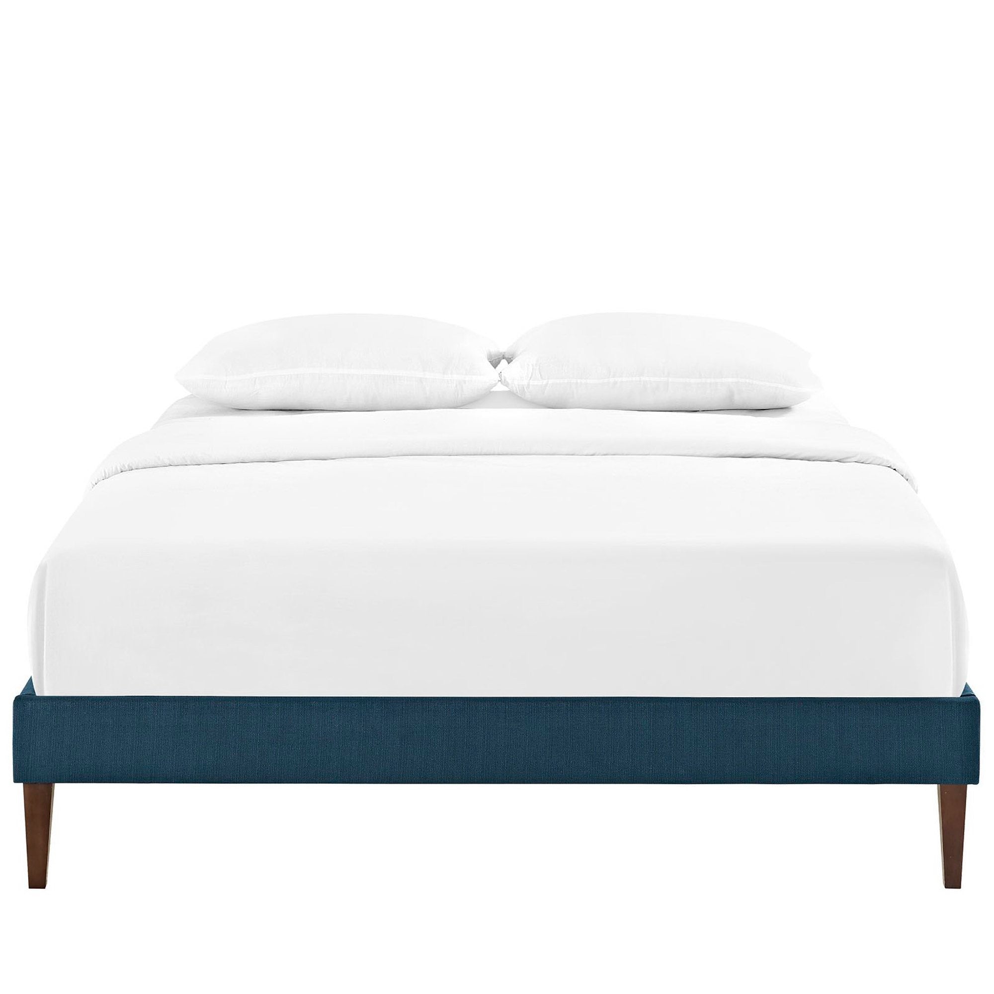 Sharon Fabric Full Bed Frame with Squared Tapered Legs