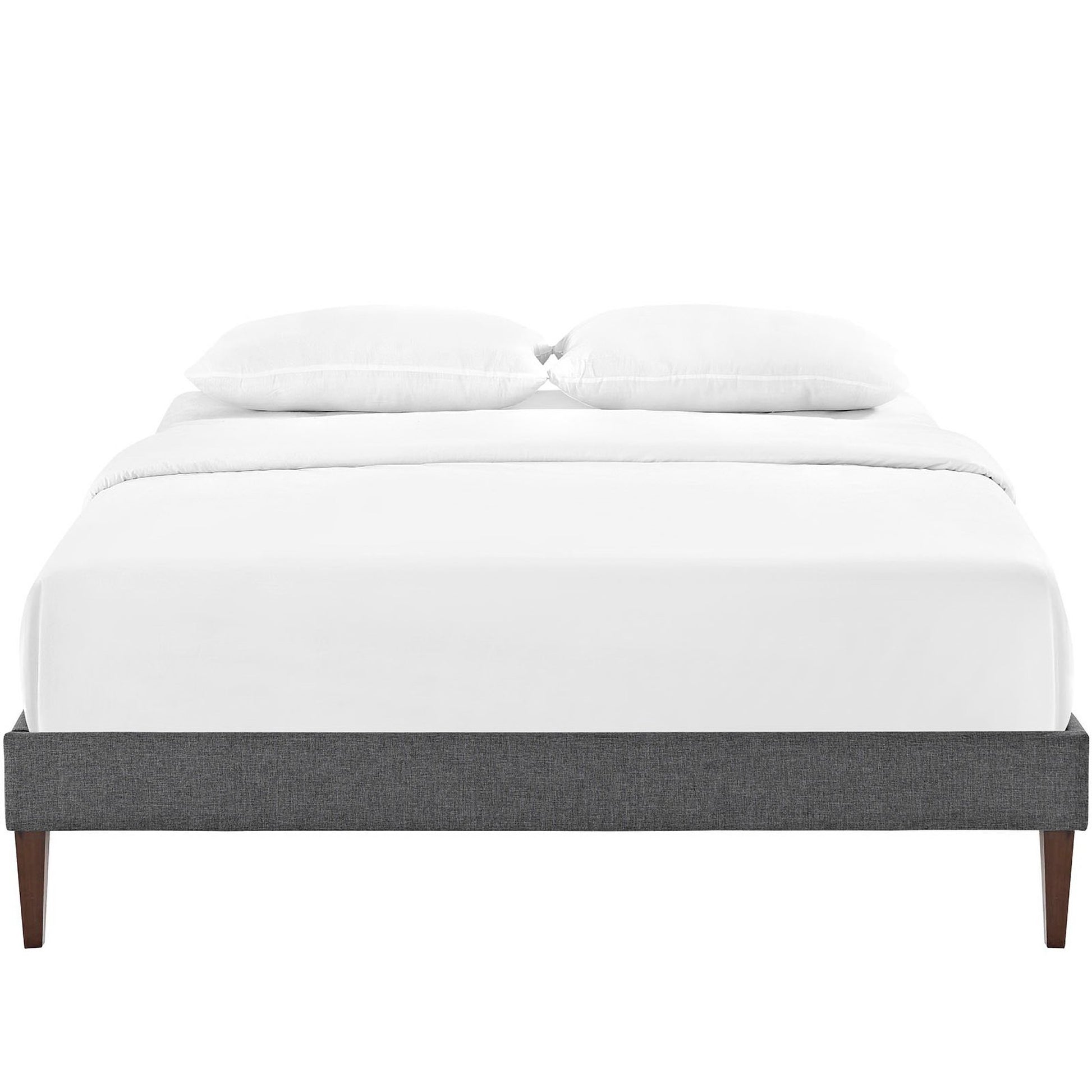 Sharon Fabric Full Bed Frame with Squared Tapered Legs