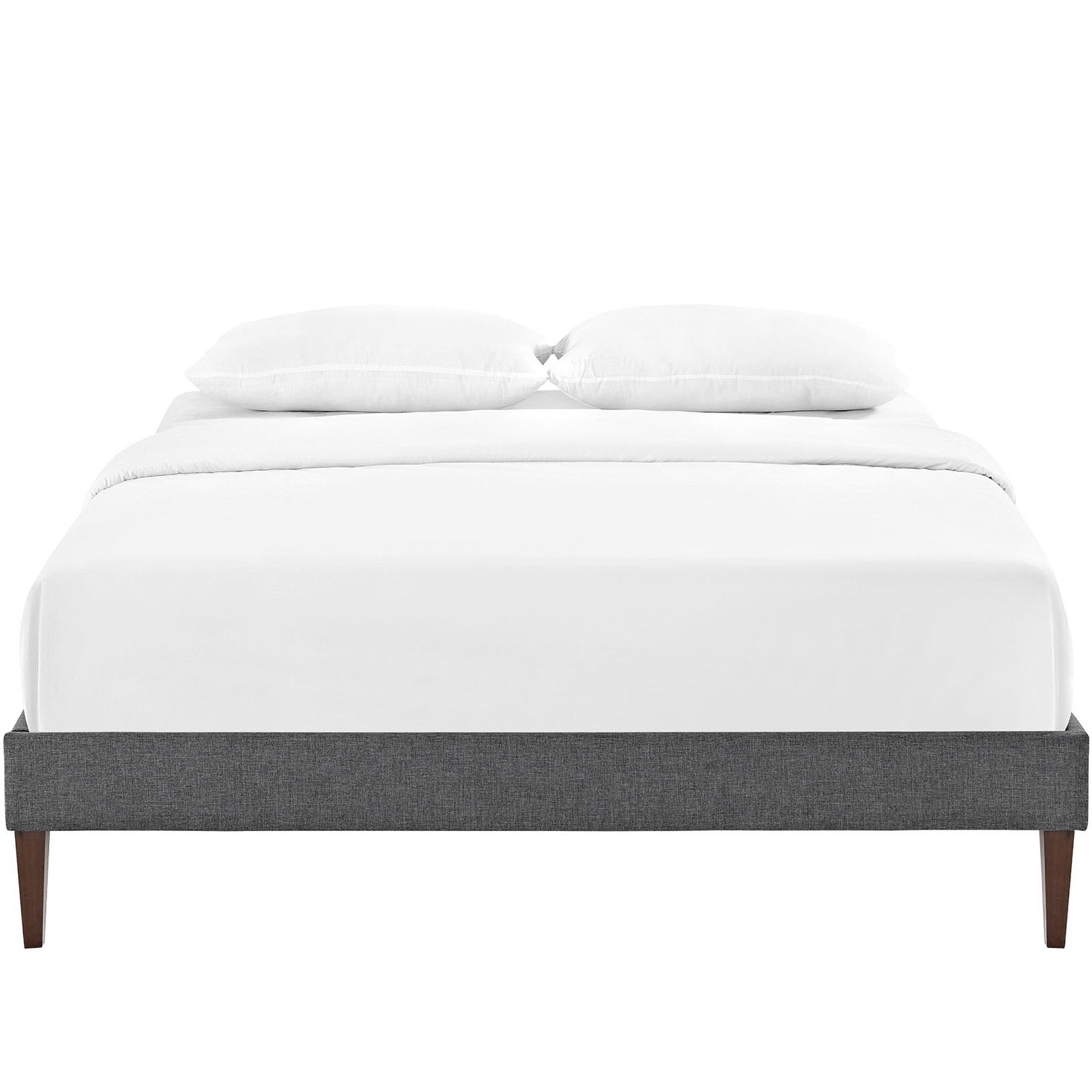 Sharon Fabric Full Bed Frame with Squared Tapered Legs