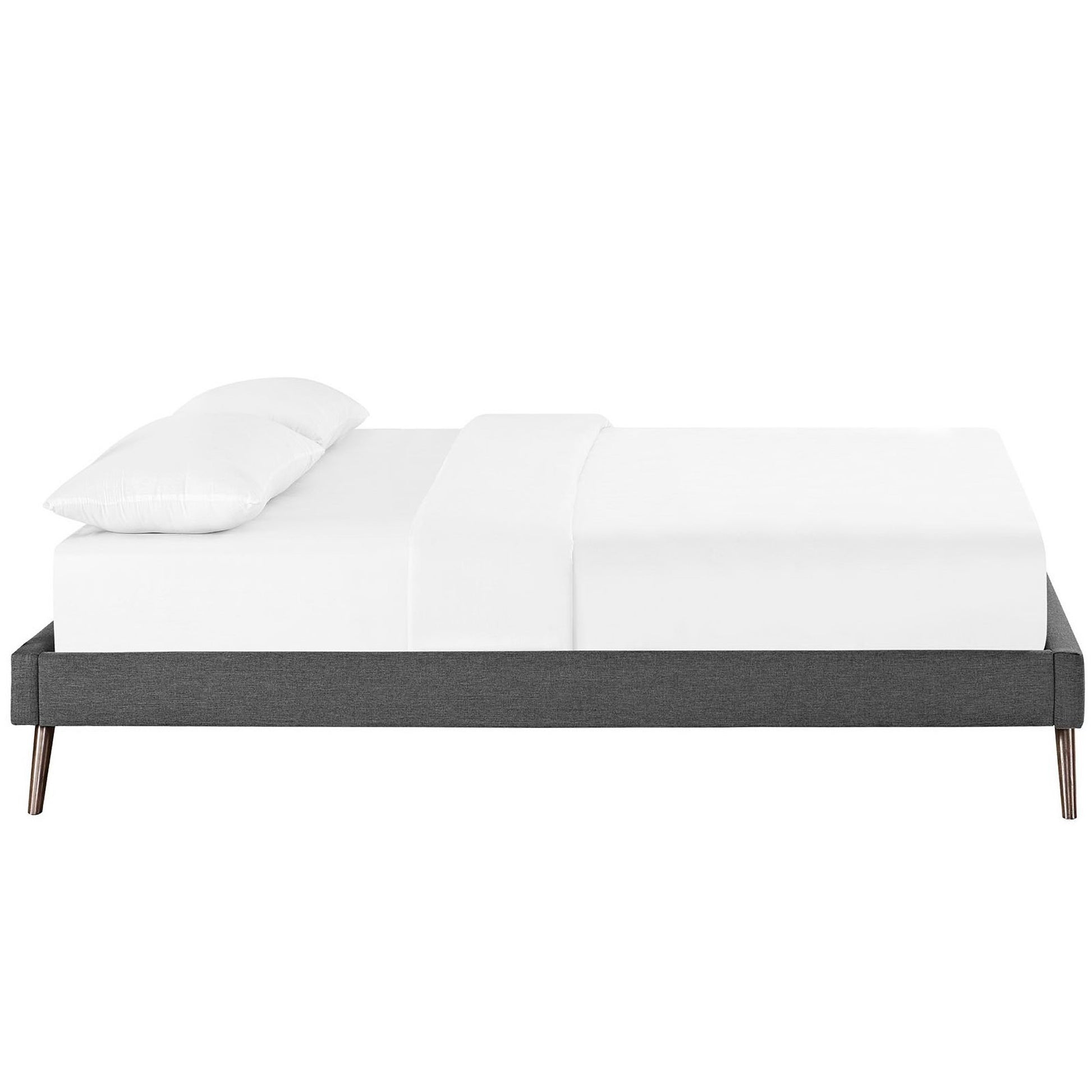 Helen Fabric Bed Frame with Round Splayed Legs