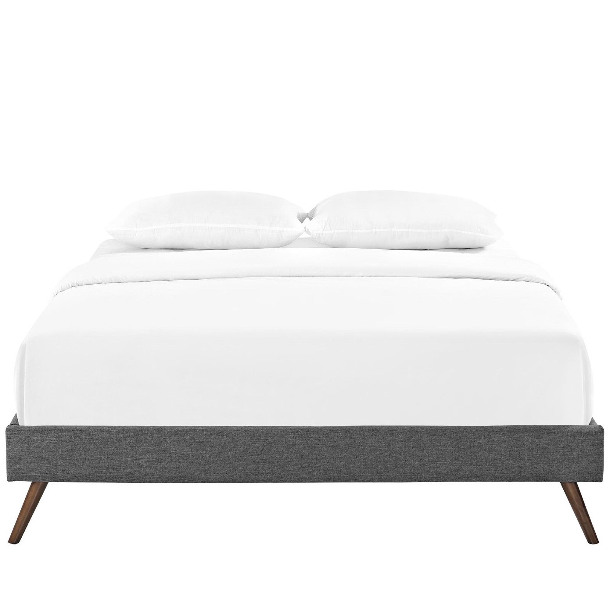 Helen Fabric Bed Frame with Round Splayed Legs